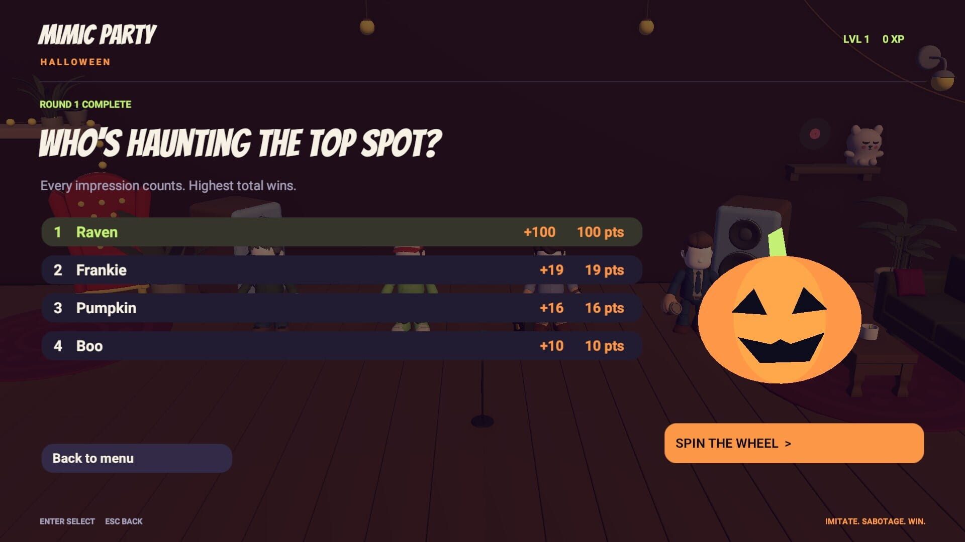 Screenshot for Mimic Party: Halloween
