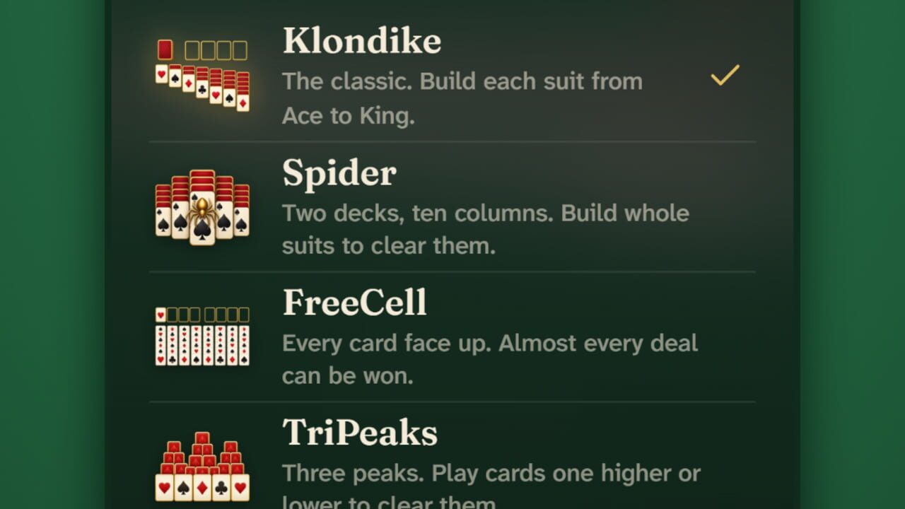Screenshot for WB Solitaire