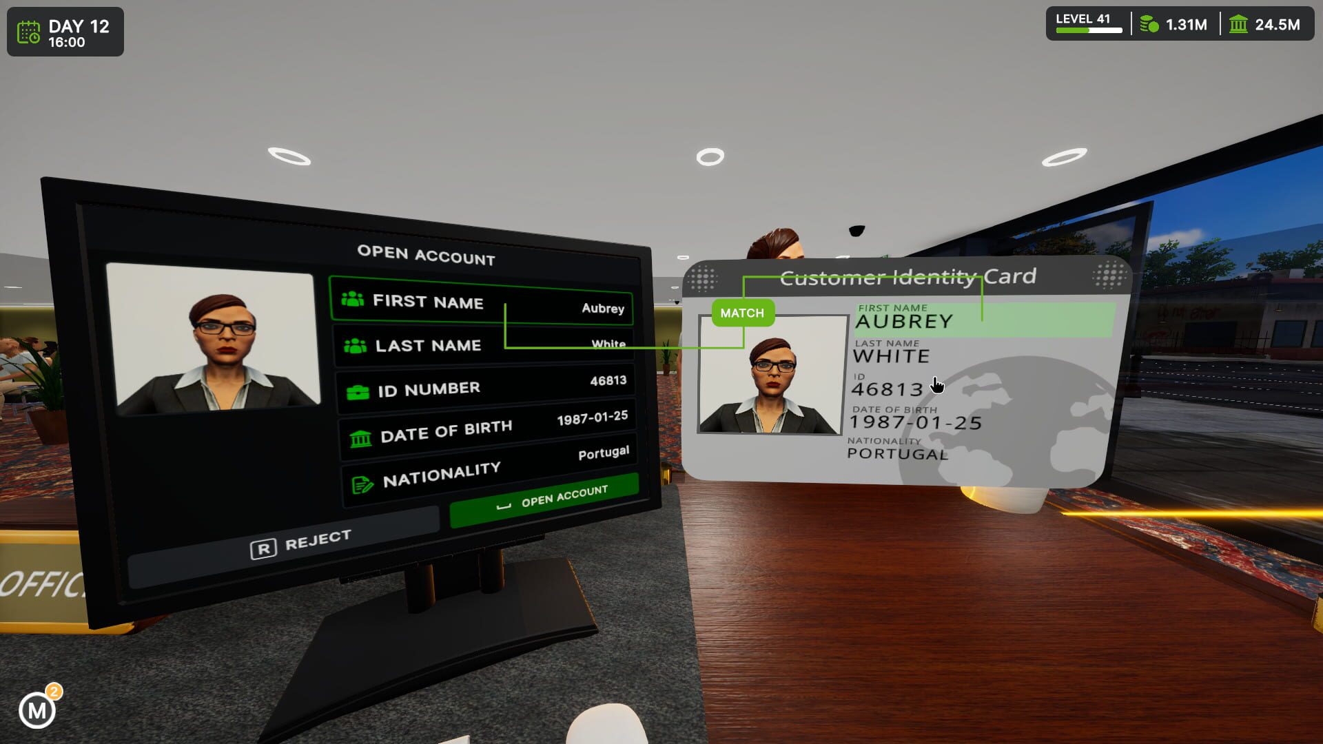 Screenshot for Bank Simulator