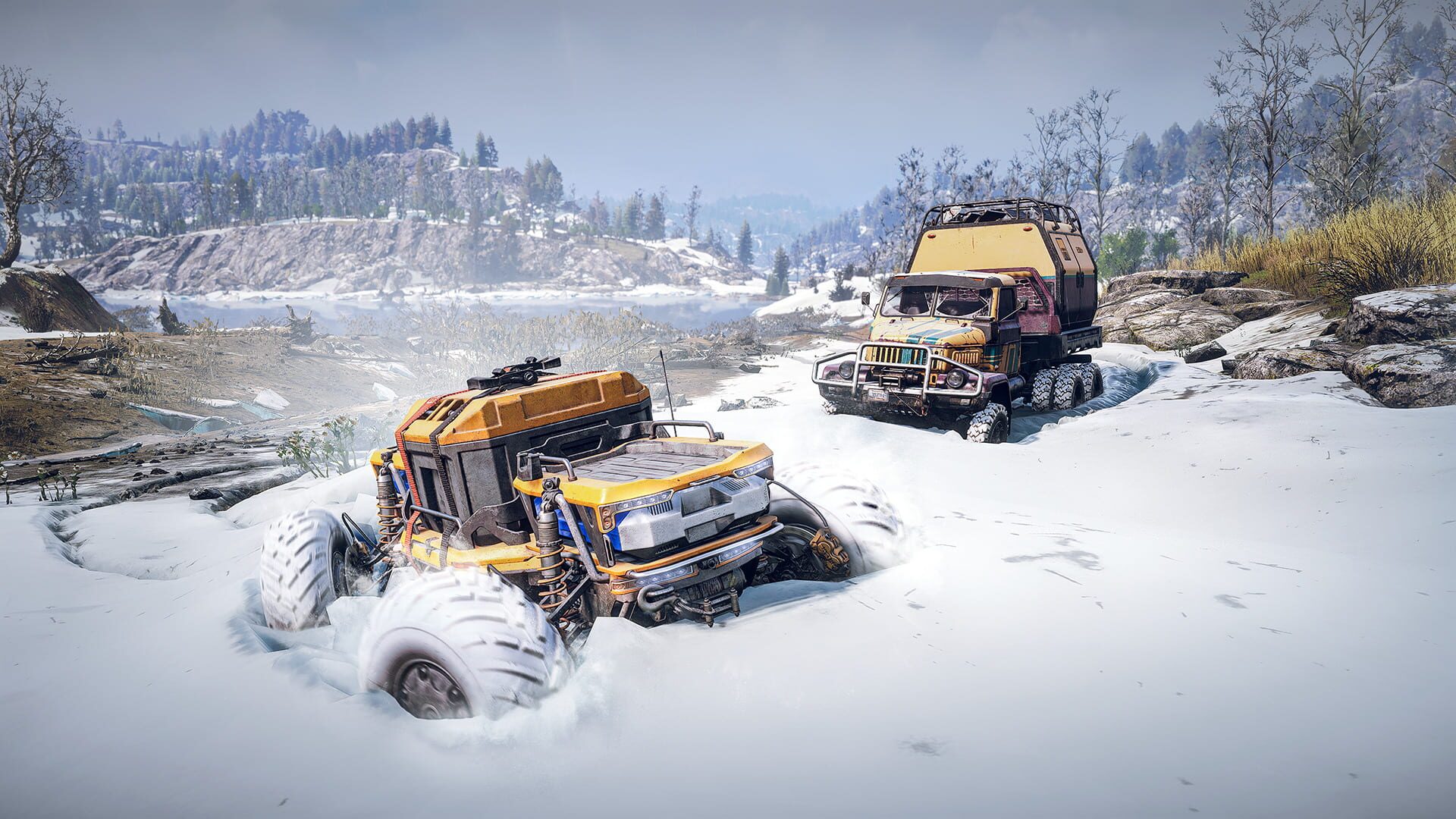 Screenshot for Expeditions: A MudRunner Game - Season 2: White Dawn