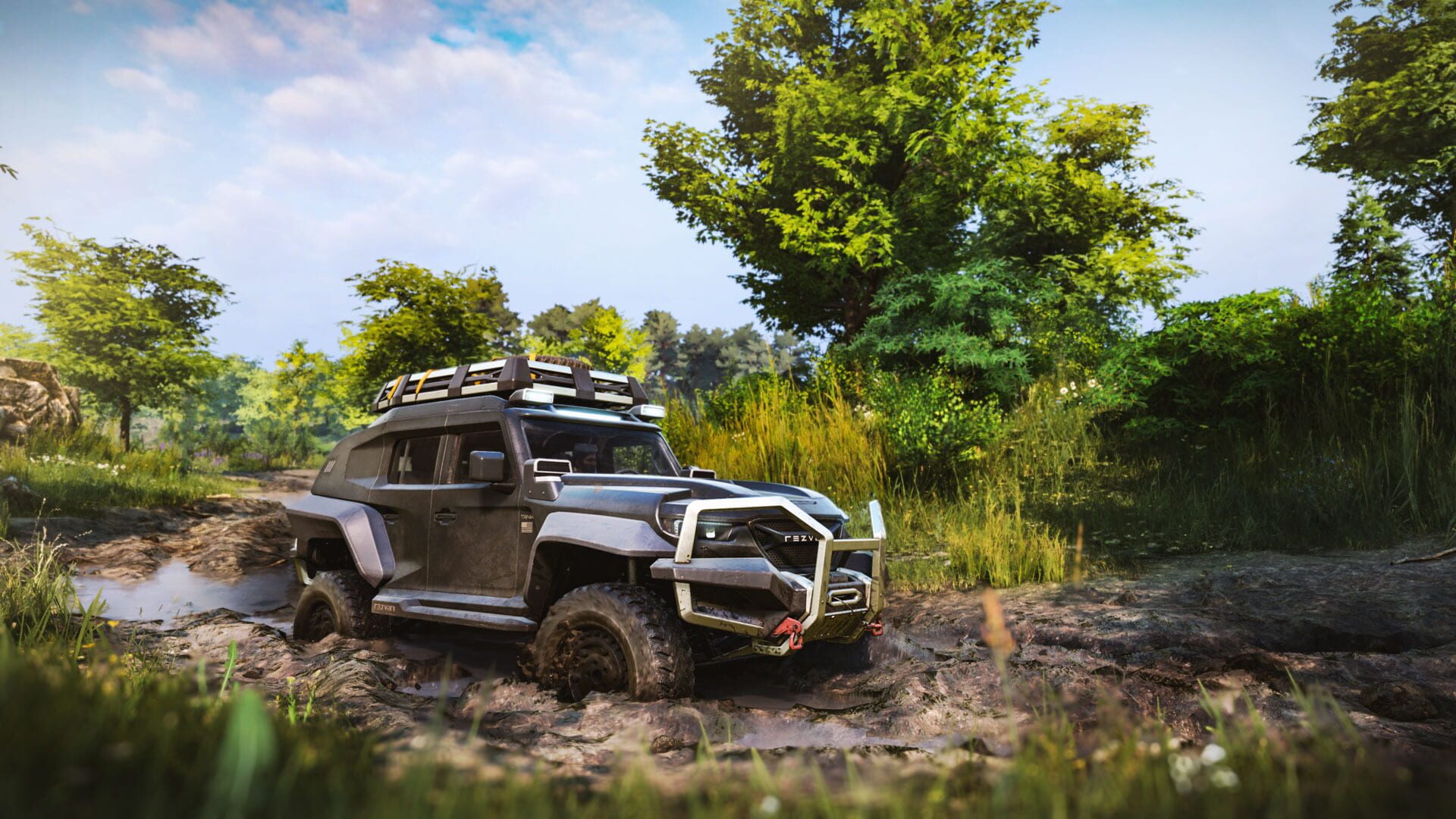 Screenshot for SnowRunner: Rezvani Tank