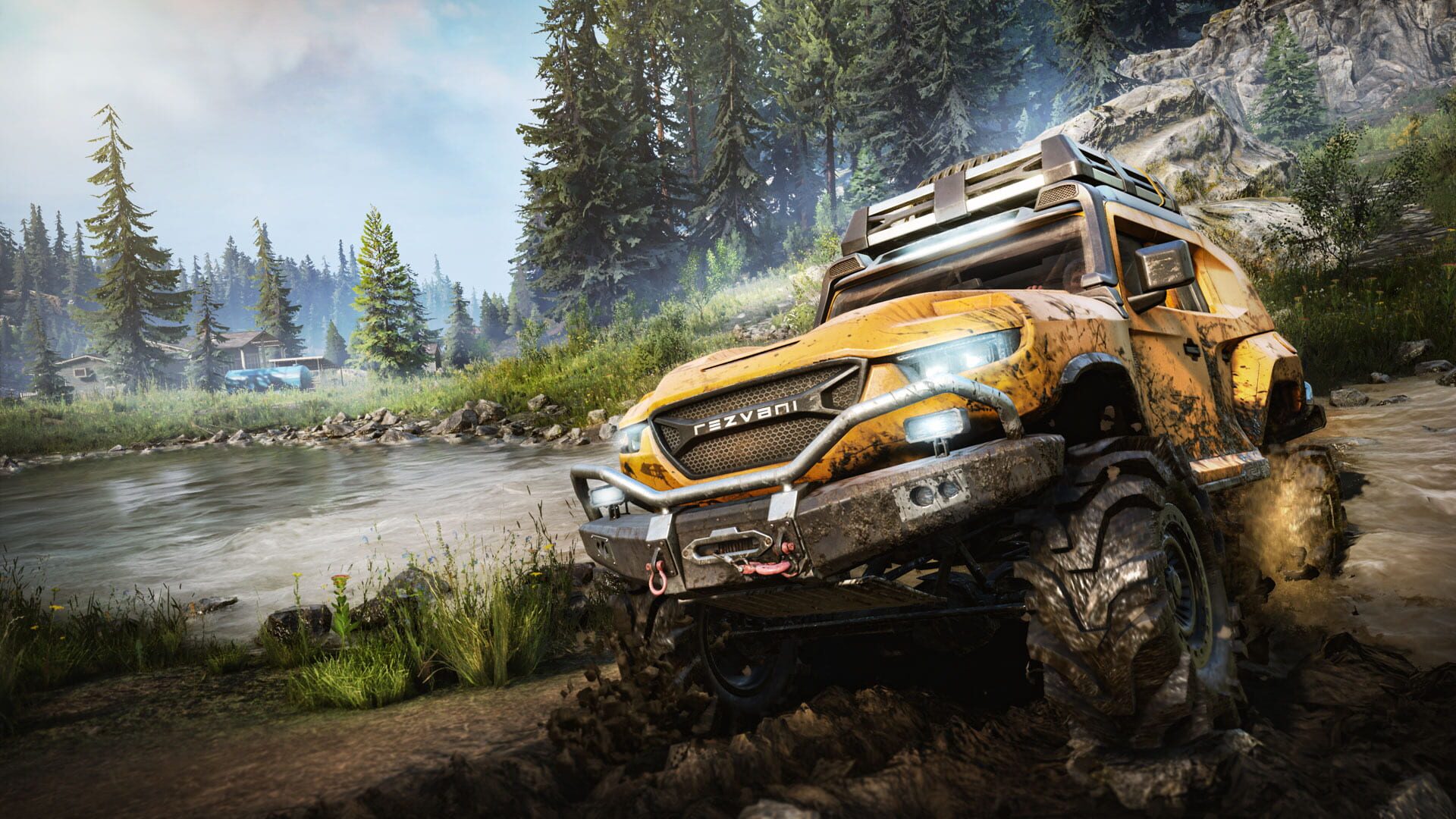Screenshot for SnowRunner: Rezvani Tank