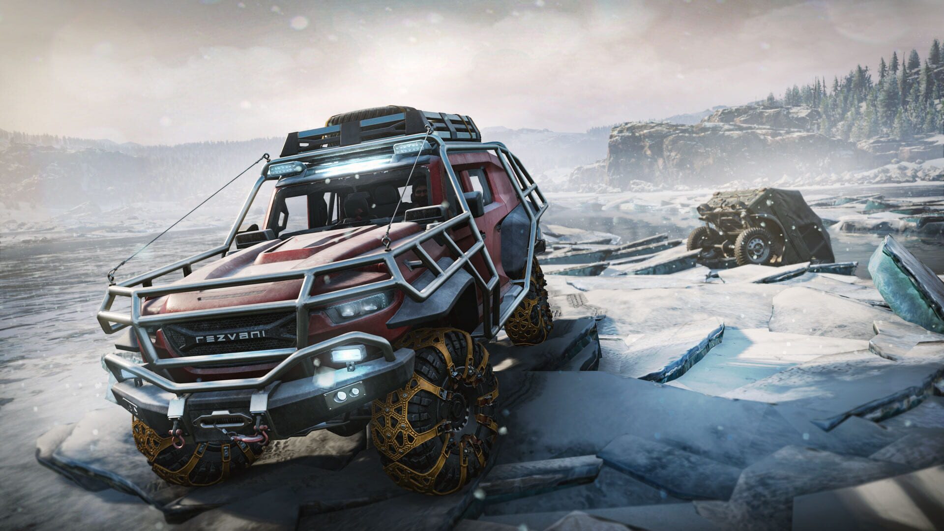 Screenshot for SnowRunner: Rezvani Tank