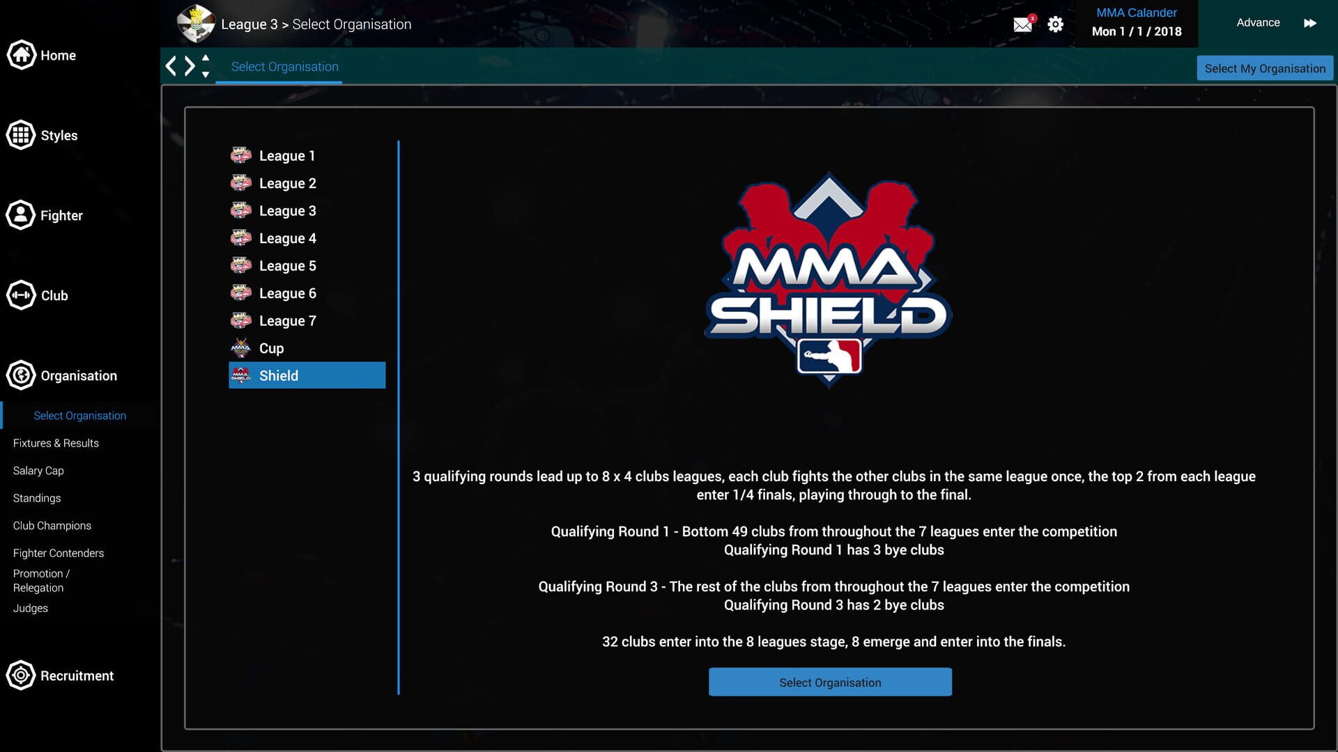 Screenshot for MMA Team Manager