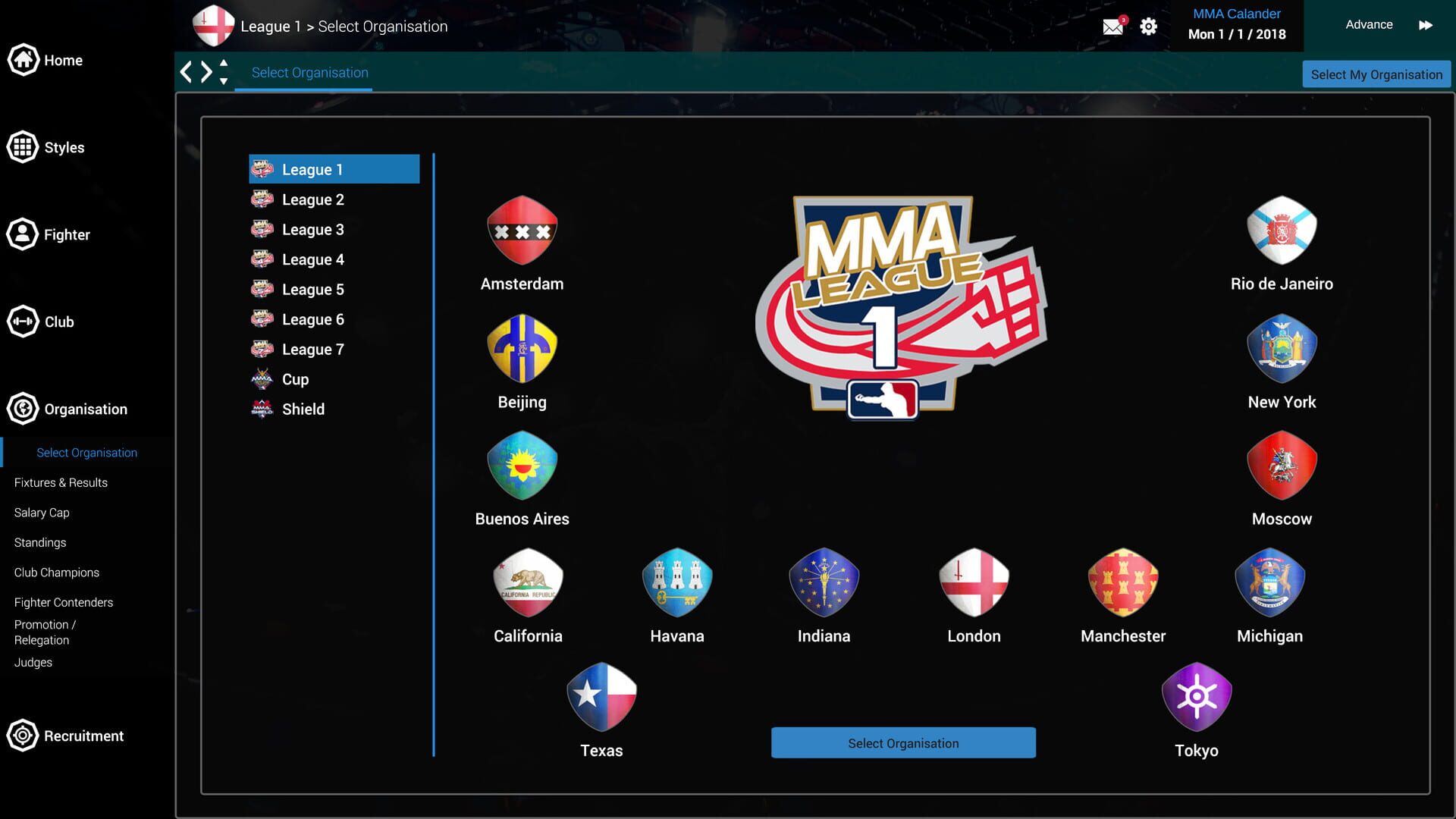 Screenshot for MMA Team Manager