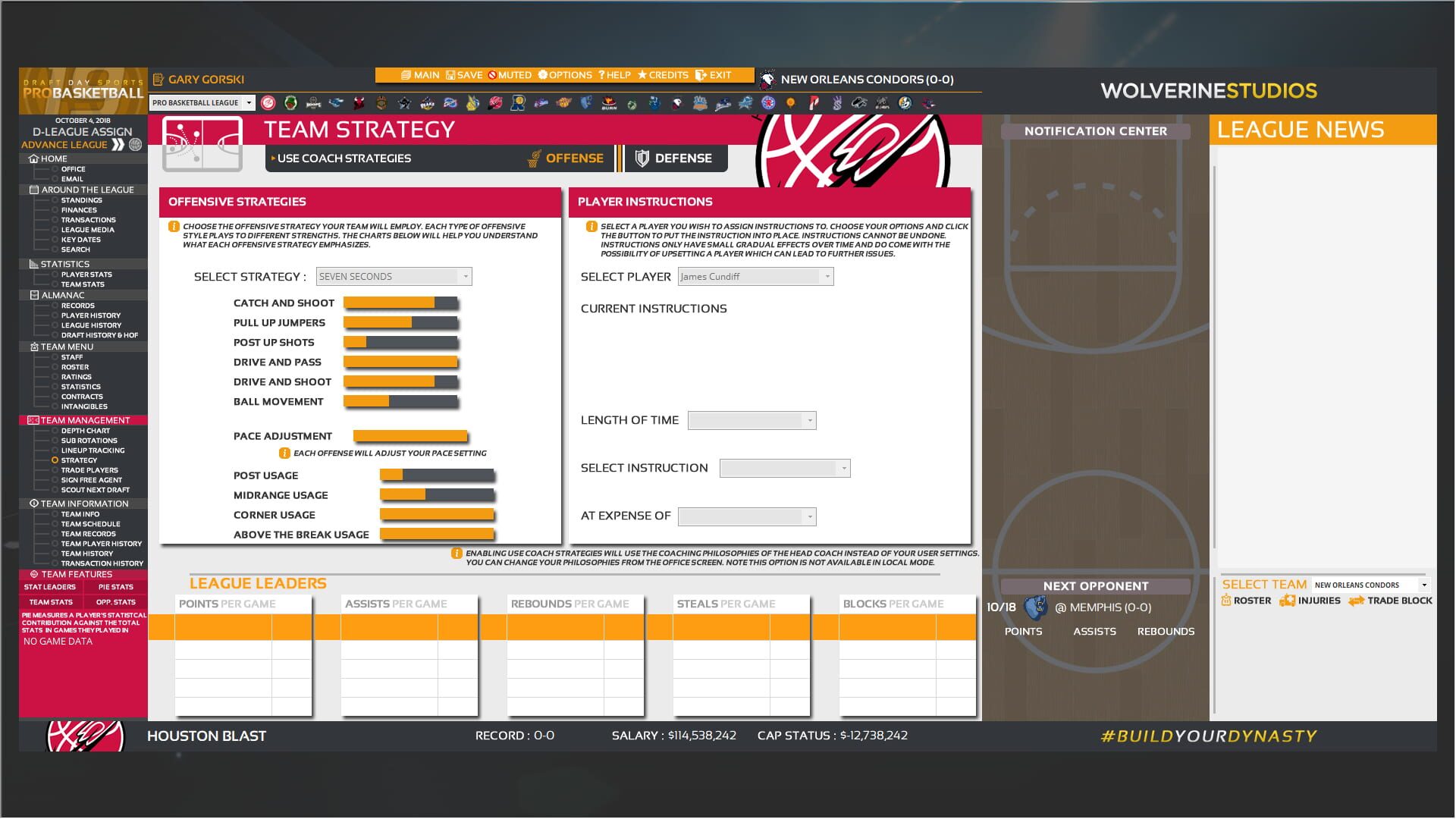 Screenshot for Draft Day Sports: Pro Basketball 2019