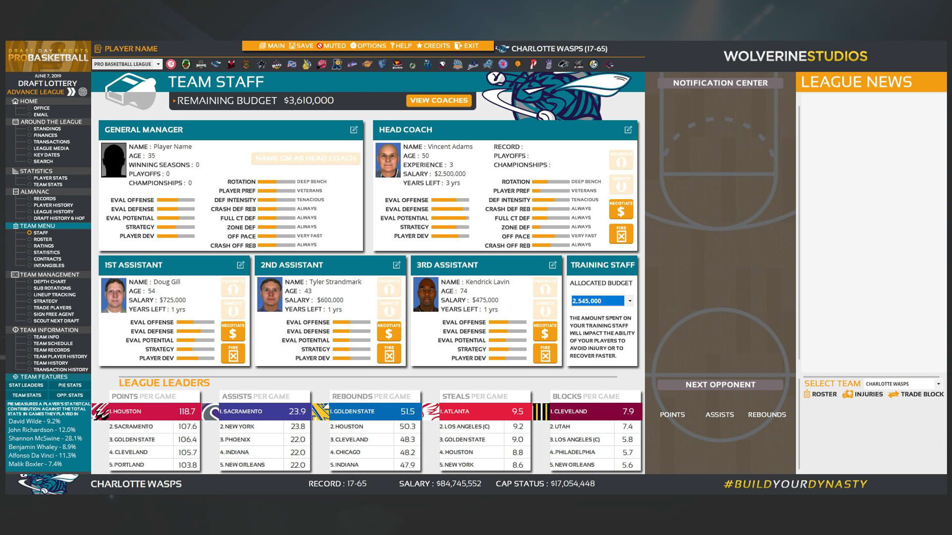 Screenshot for Draft Day Sports: Pro Basketball 2019