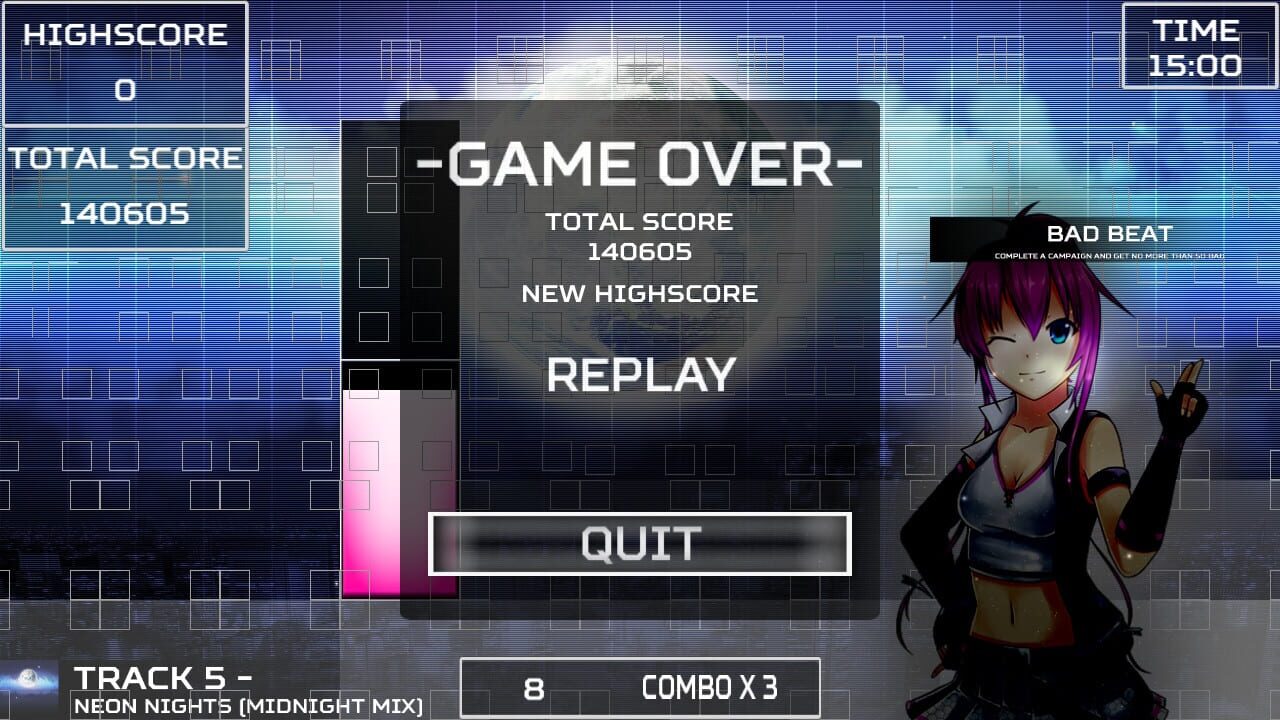 Screenshot for Akihabara: Feel the Rhythm Remixed