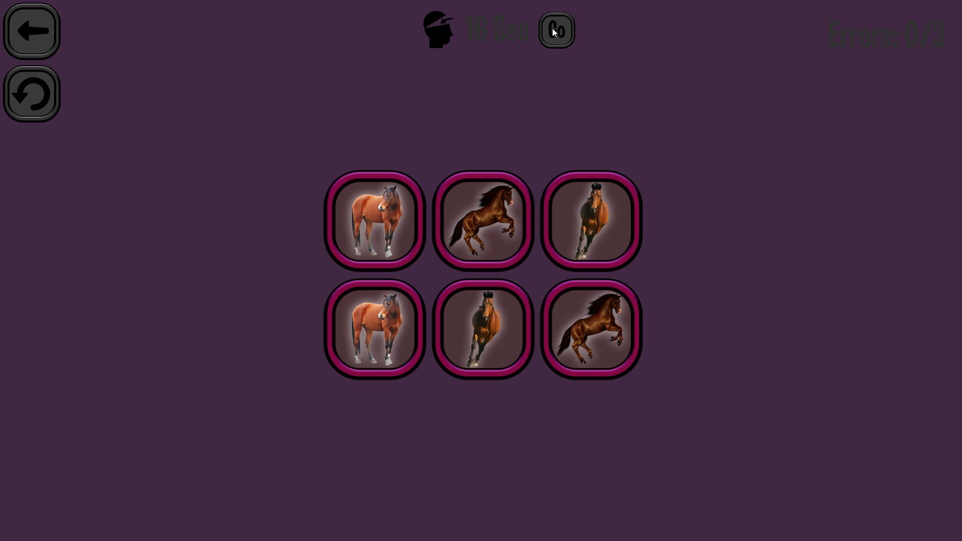 Screenshot for Animals Memory: Horses