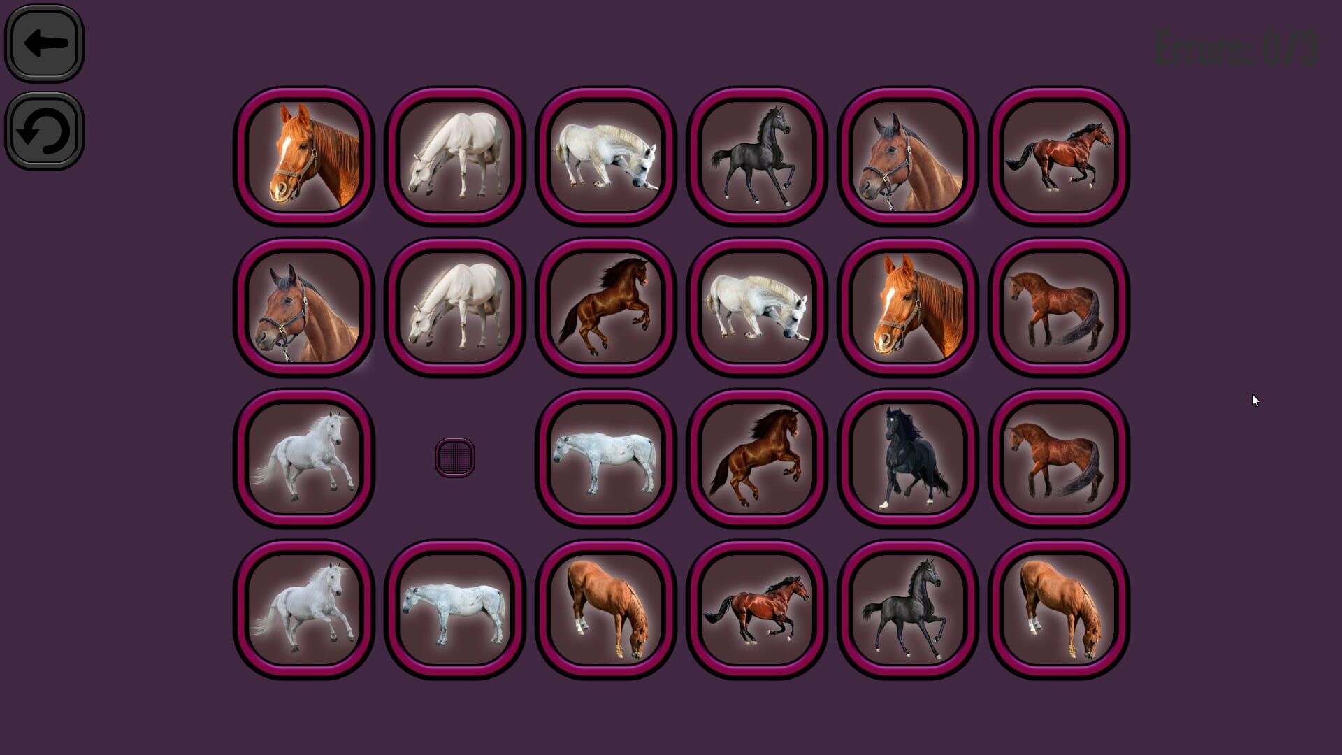 Screenshot for Animals Memory: Horses