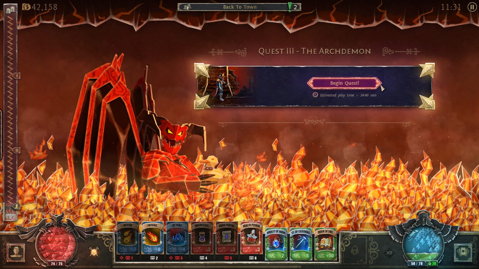 Screenshot for Book of Demons