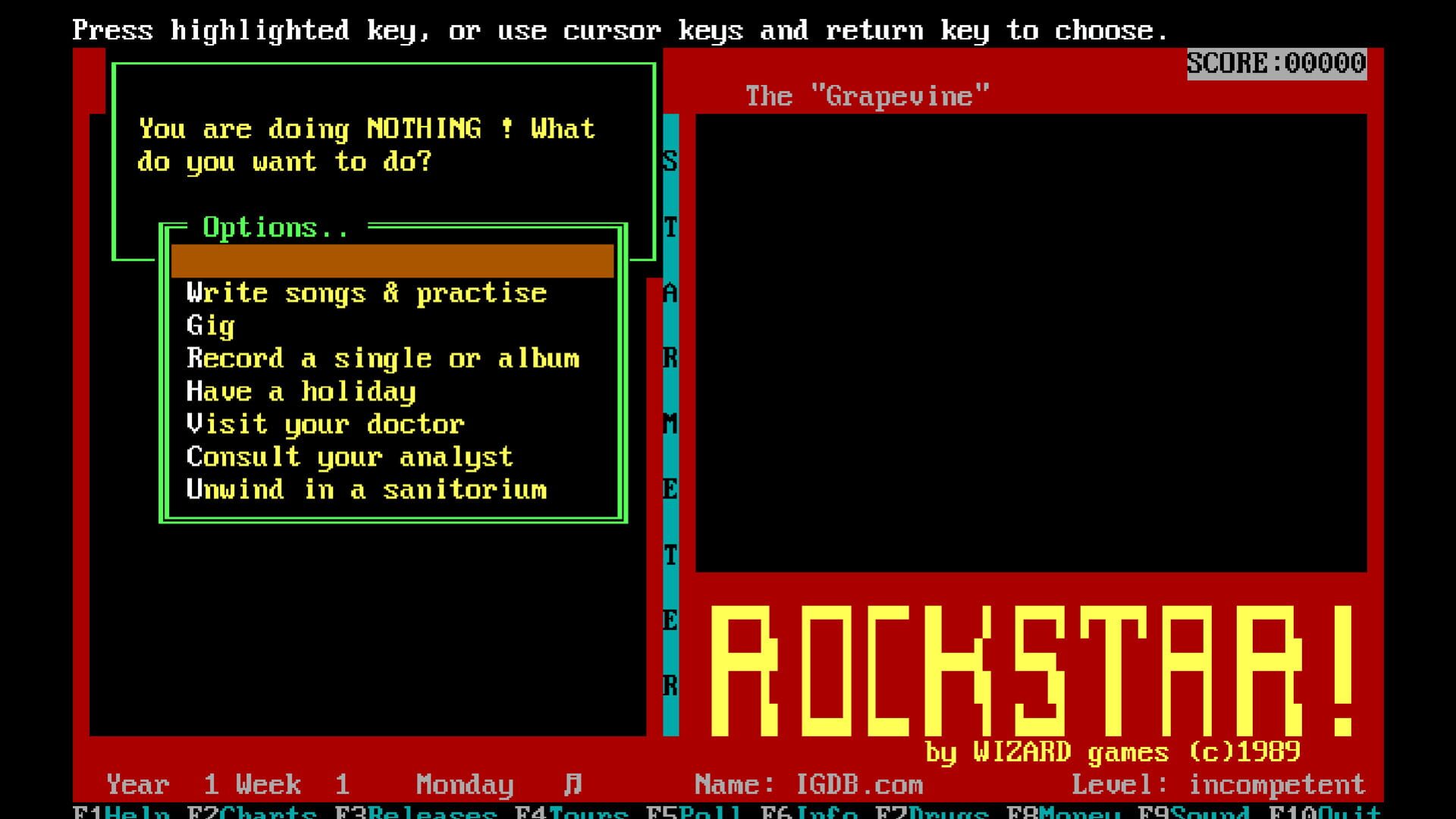 Screenshot for Rockstar!