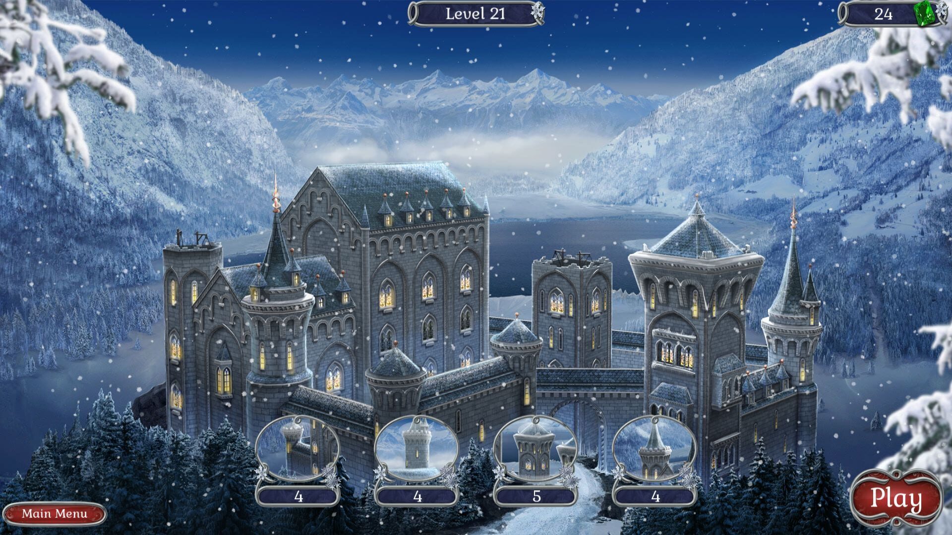 Screenshot for Jewel Match Solitaire Winterscapes