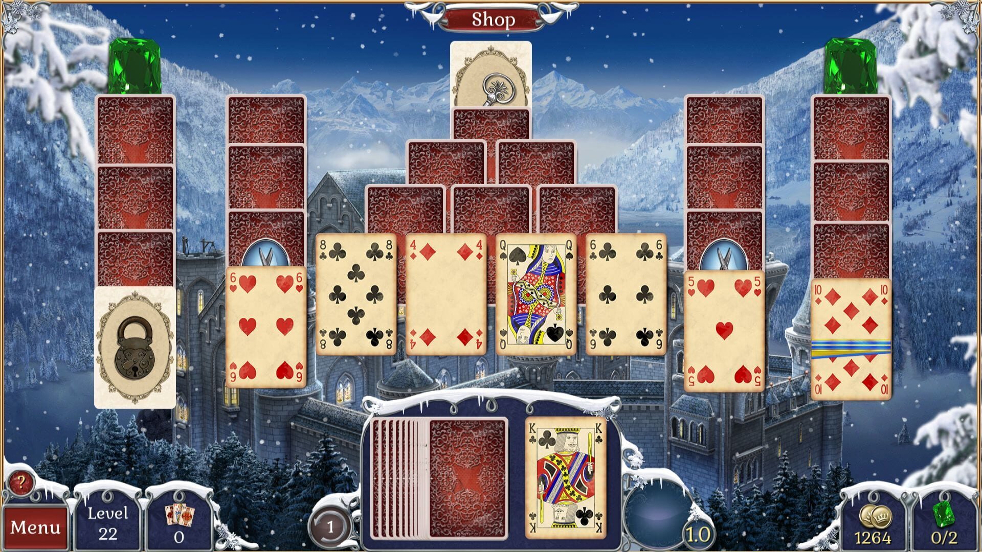 Screenshot for Jewel Match Solitaire Winterscapes