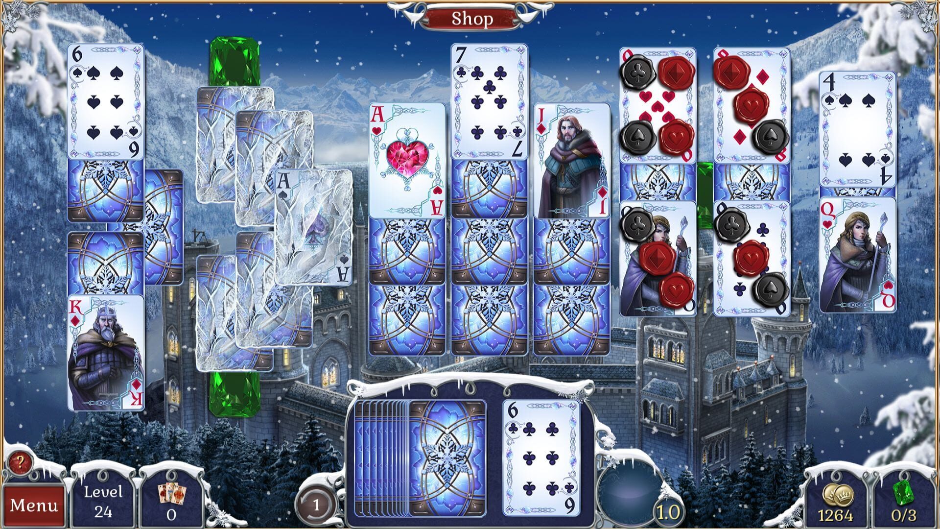 Screenshot for Jewel Match Solitaire Winterscapes