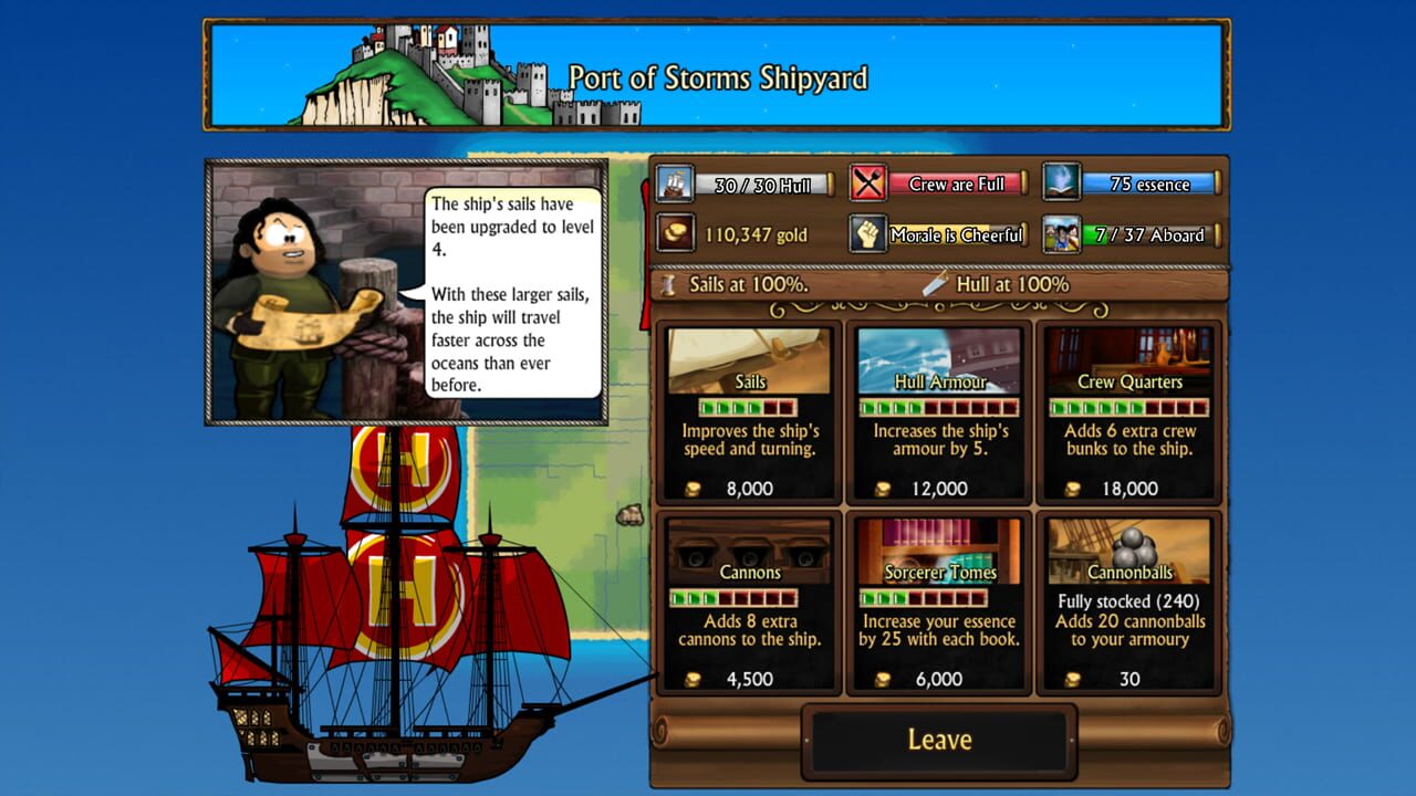 Screenshot for Swords and Sandals Pirates