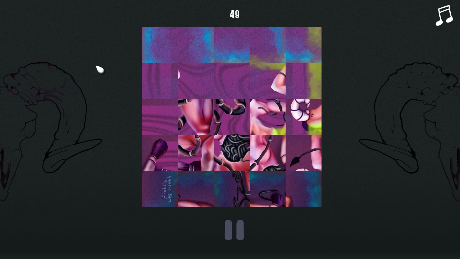 Screenshot for Horror Girl Puzzle