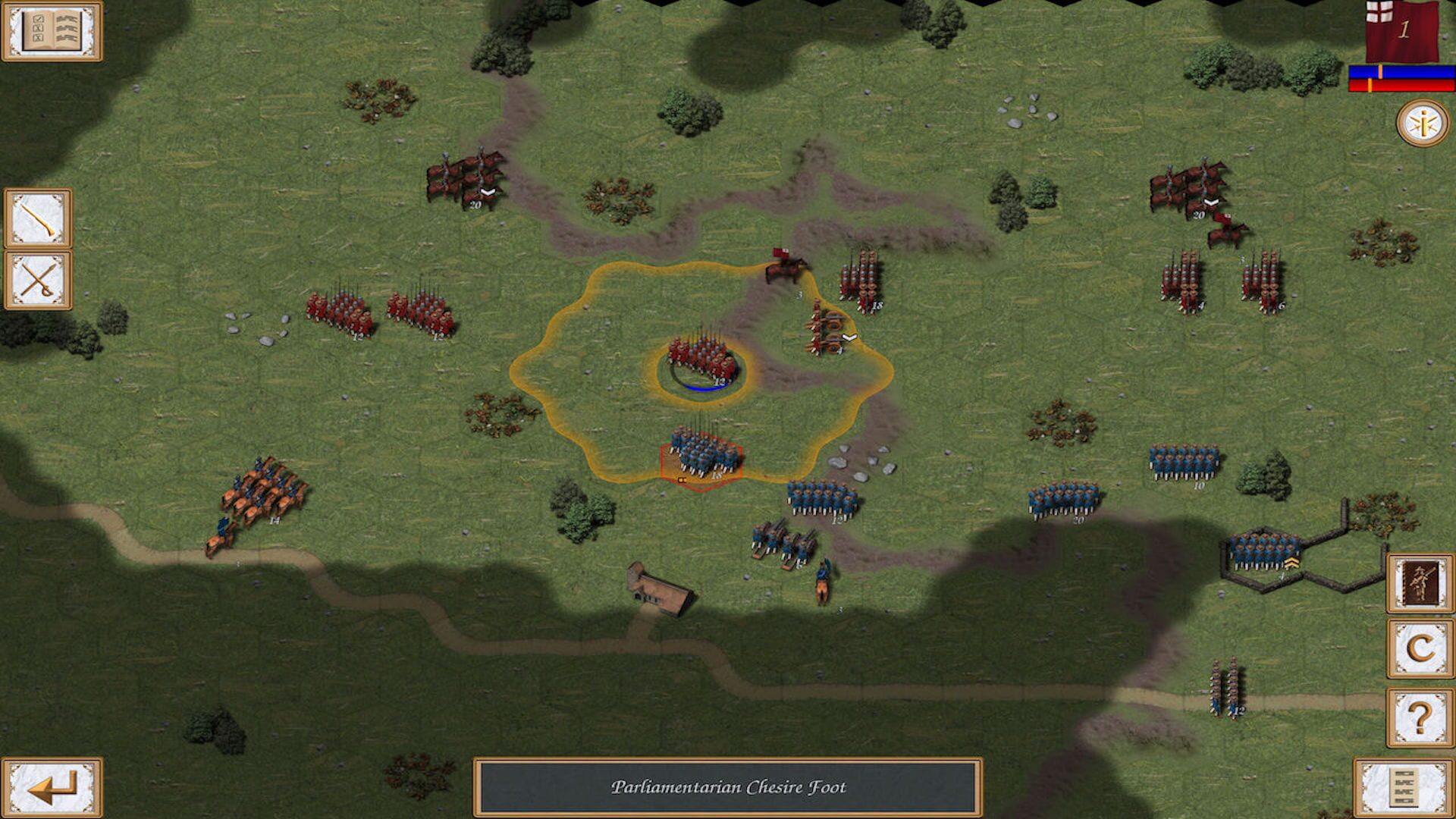 Screenshot for Fire and Fury: English Civil War