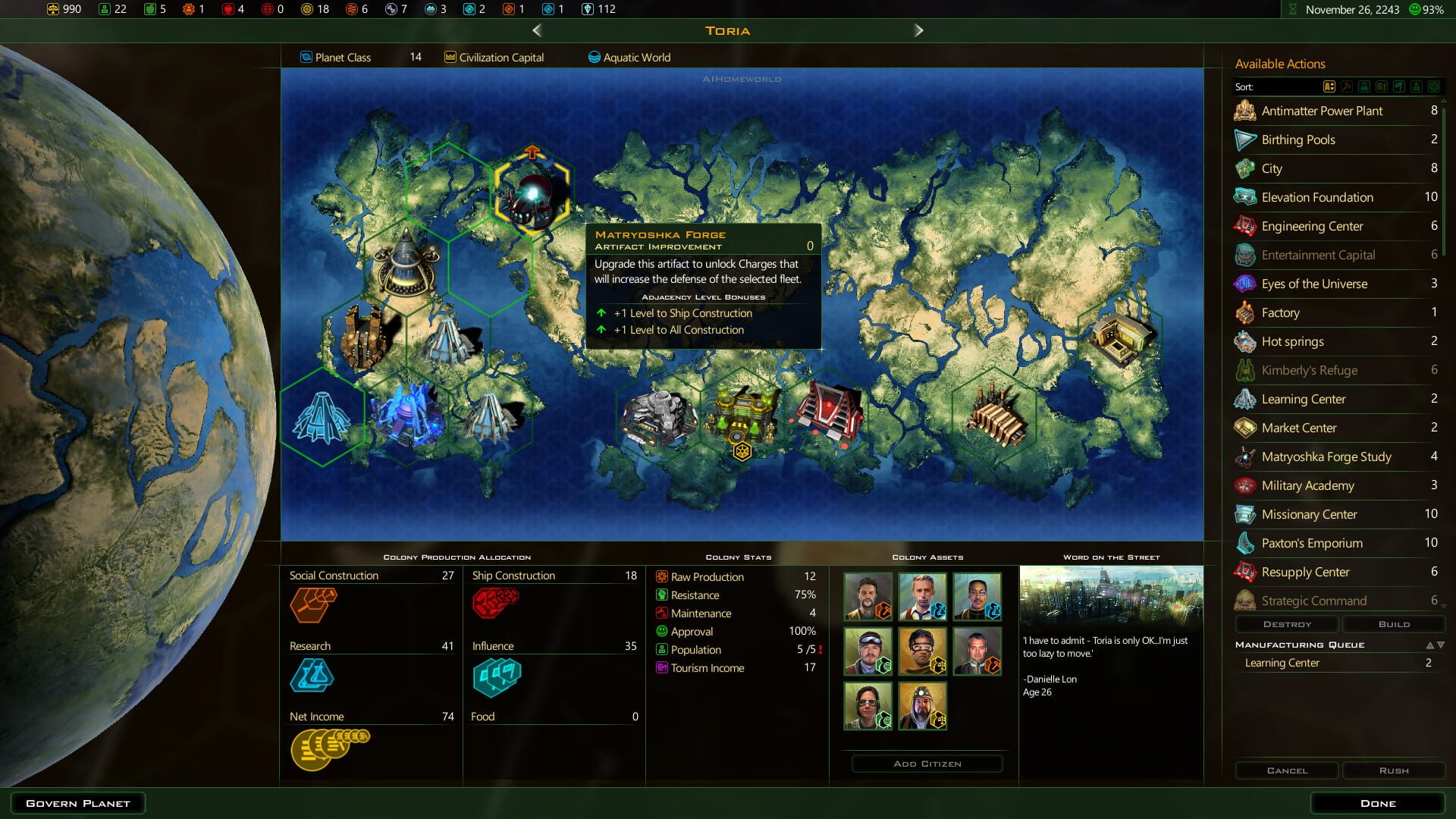 Screenshot for Galactic Civilizations III: Retribution
