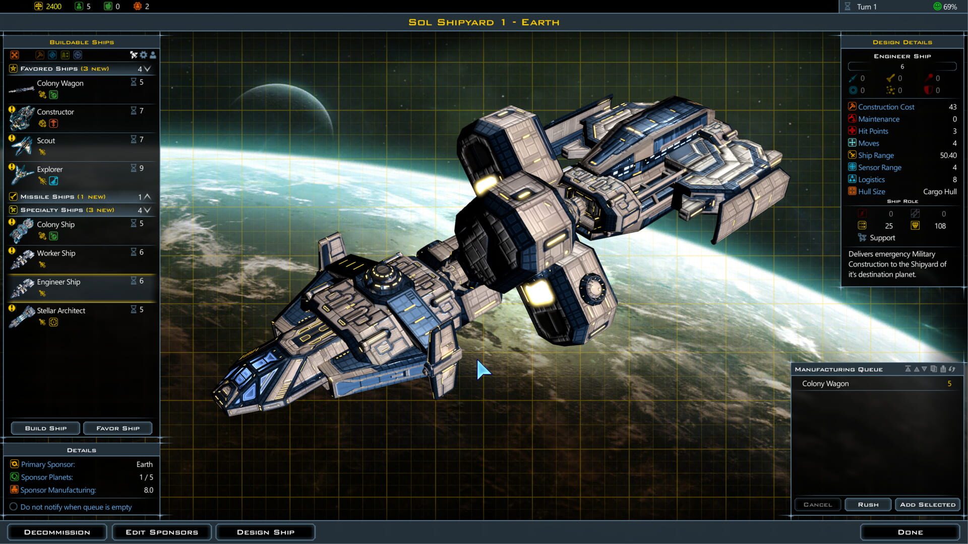 Screenshot for Galactic Civilizations III: Retribution