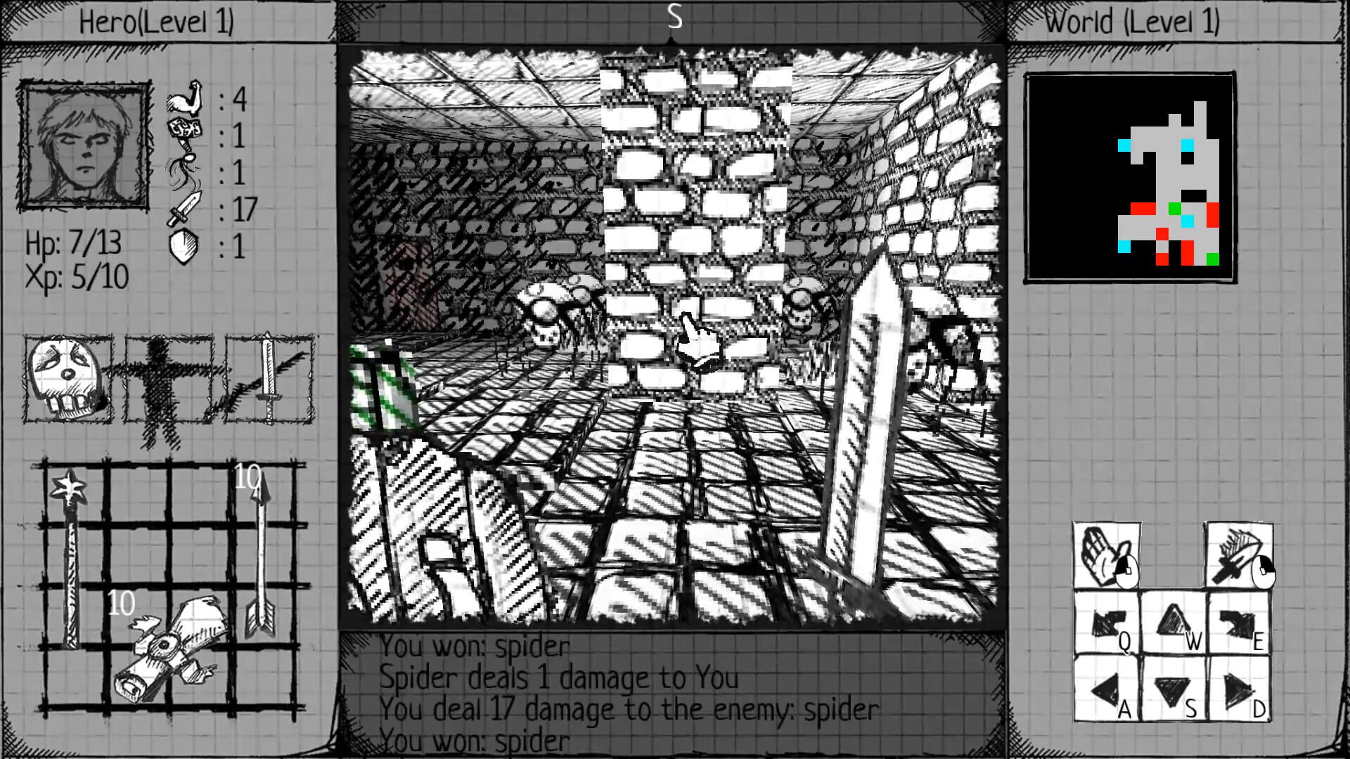 Screenshot for Drawngeon: Dungeons of Ink and Paper