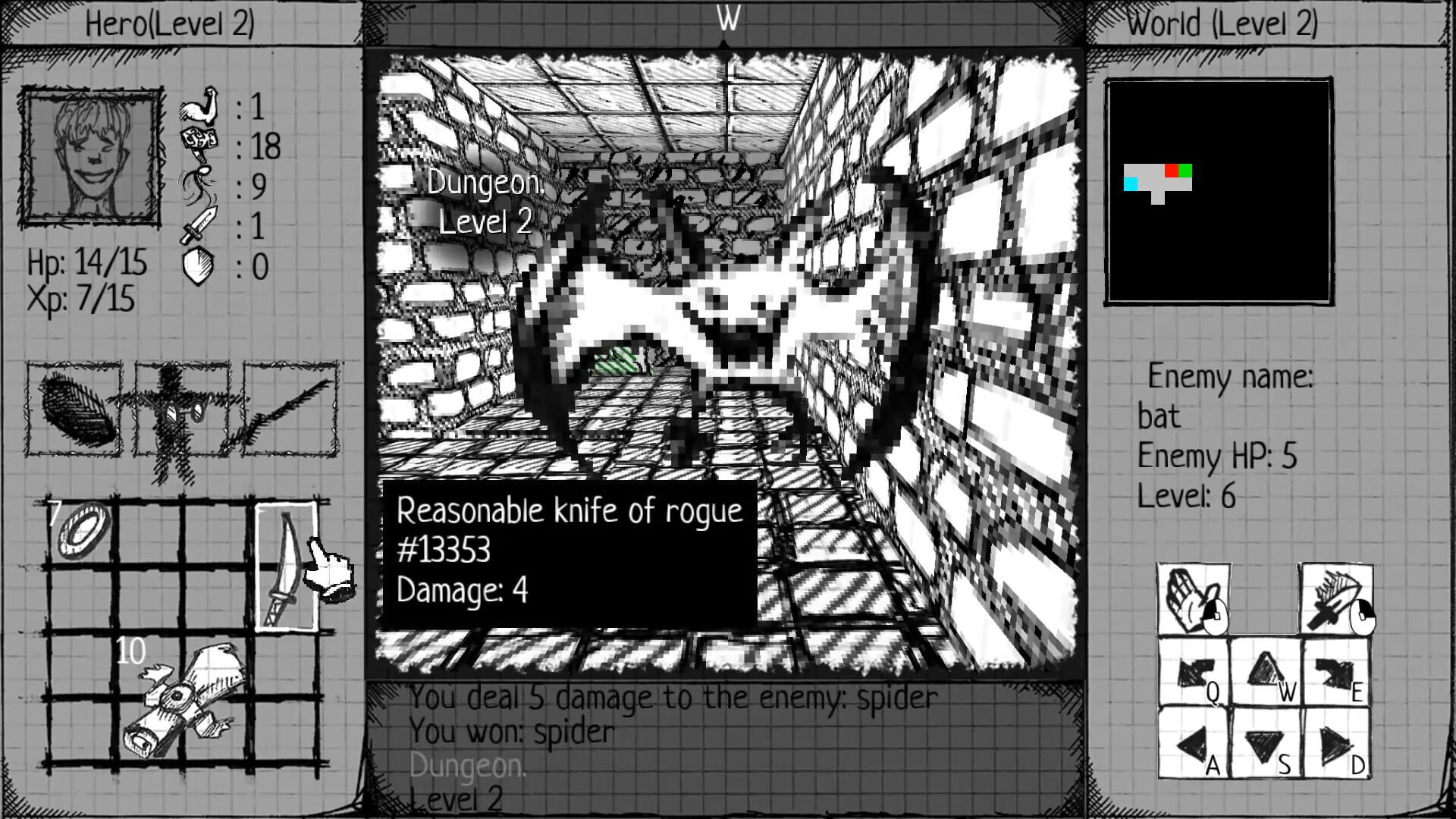 Screenshot for Drawngeon: Dungeons of Ink and Paper