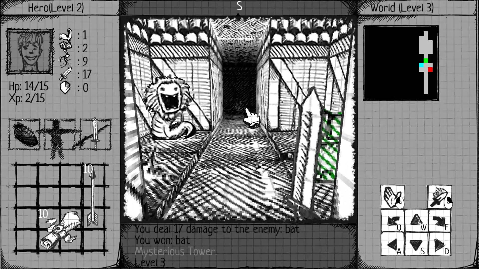 Screenshot for Drawngeon: Dungeons of Ink and Paper