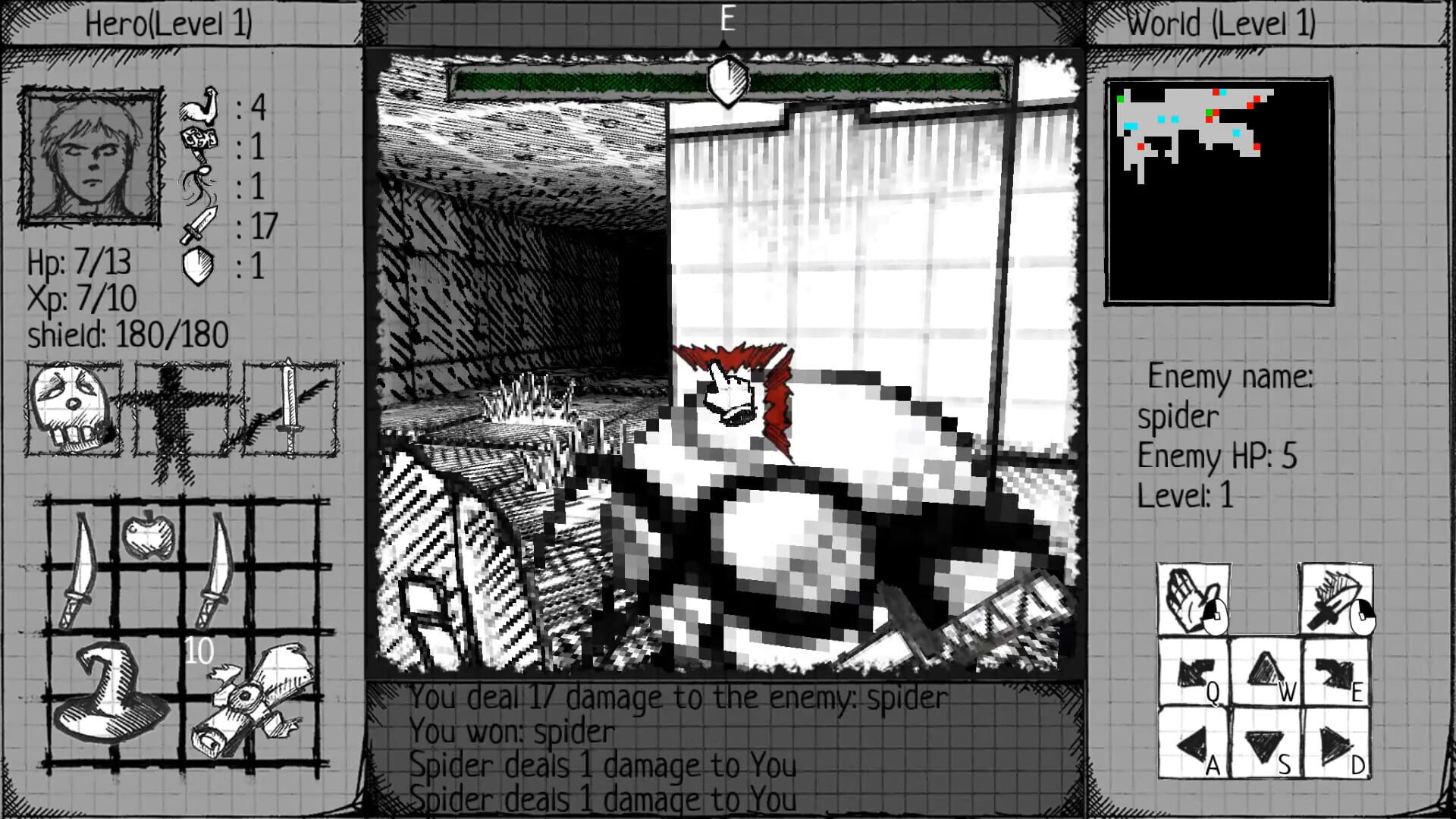 Screenshot for Drawngeon: Dungeons of Ink and Paper