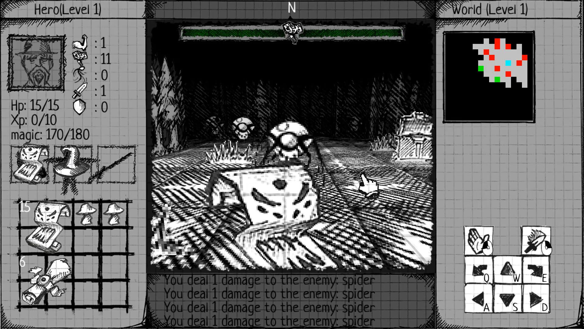 Screenshot for Drawngeon: Dungeons of Ink and Paper