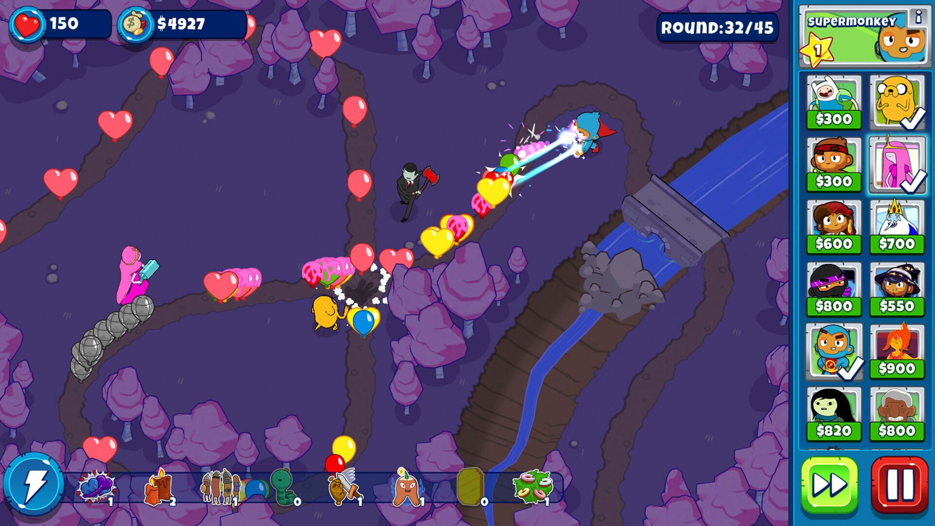 Screenshot for Bloons Adventure Time TD
