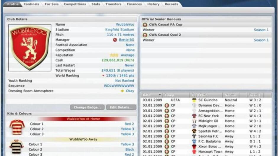 Screenshot for Football Manager Live