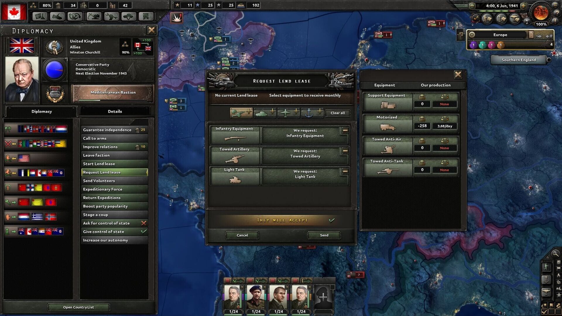 Screenshot for Hearts of Iron IV: Together for Victory