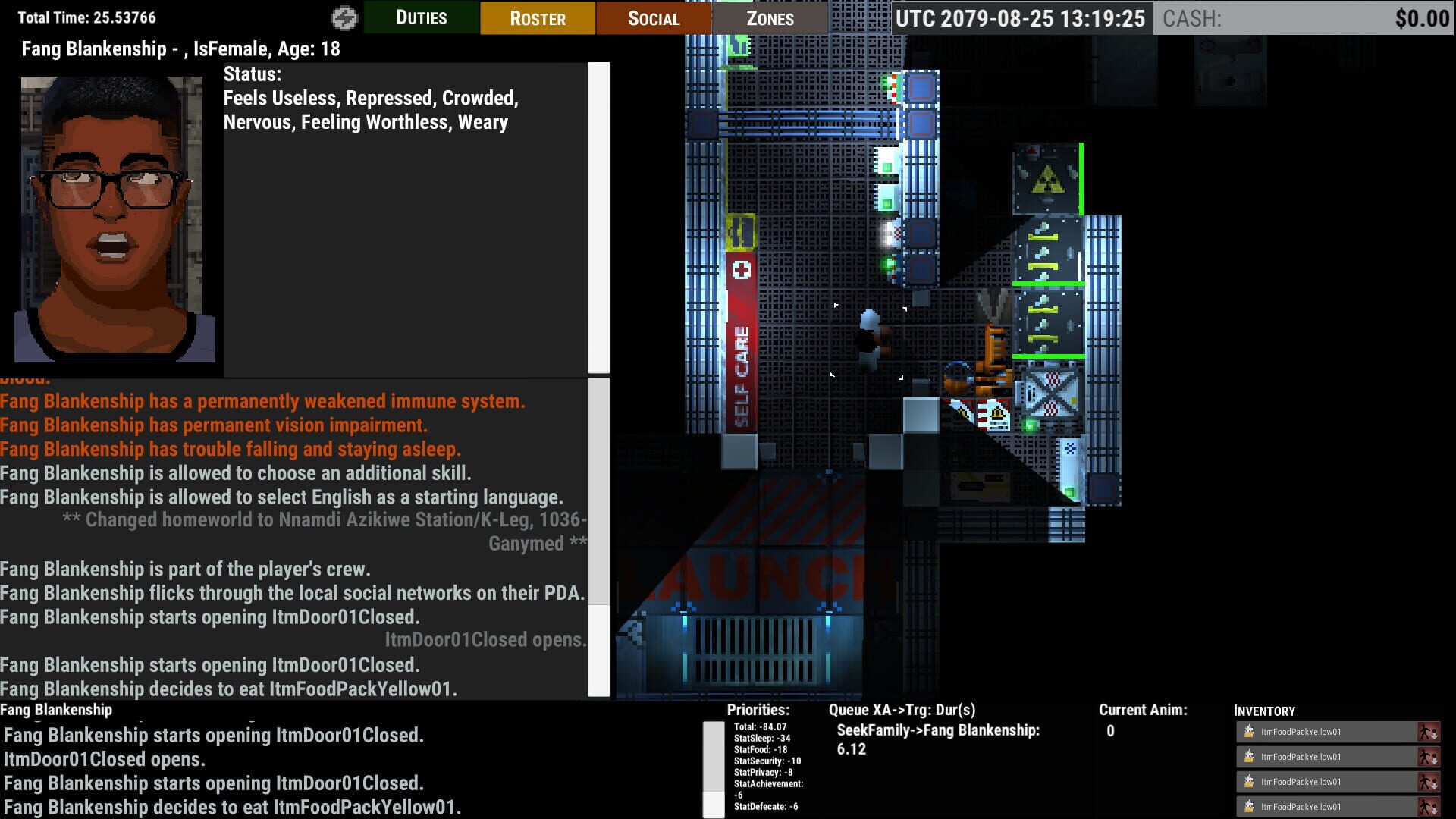 Screenshot for Ostranauts