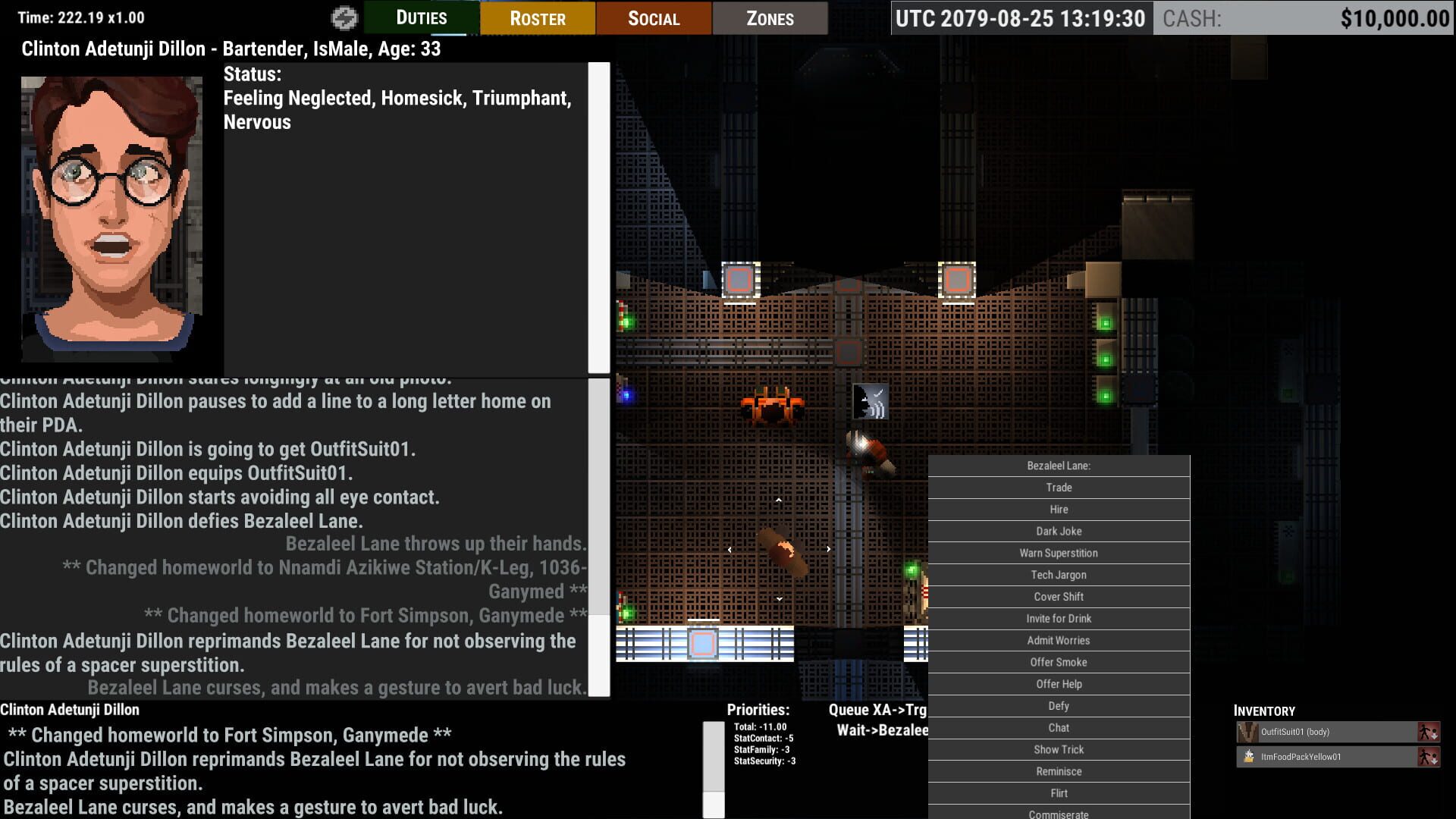 Screenshot for Ostranauts