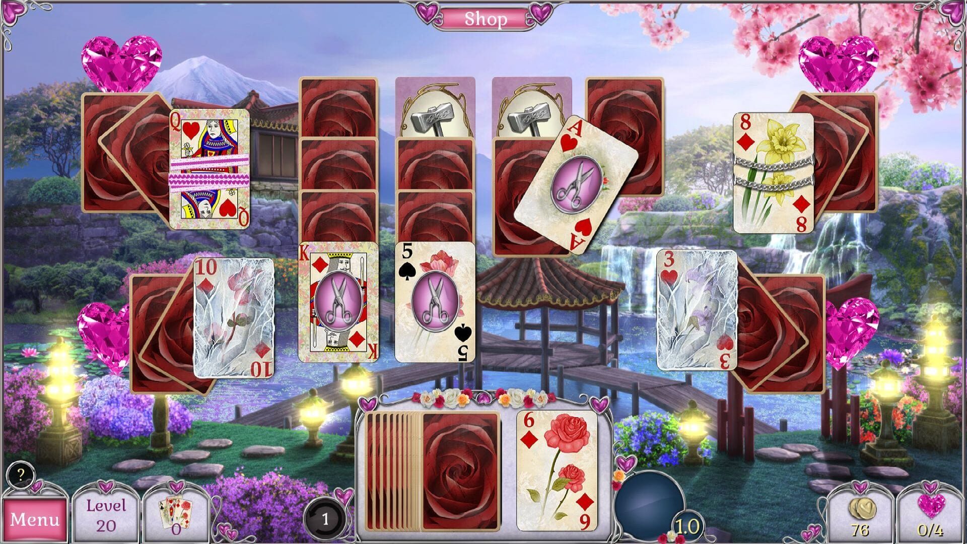 Screenshot for Jewel Match Solitaire L'Amour