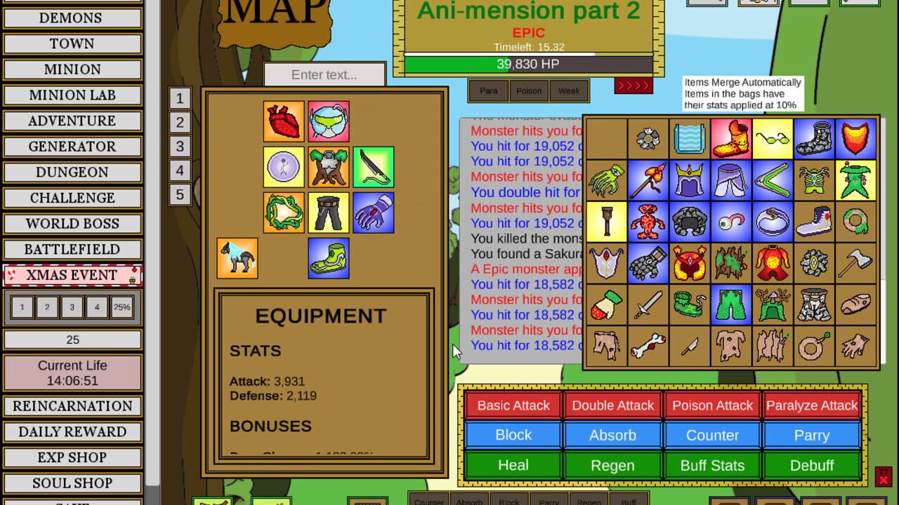 Screenshot for Wizard and Minion Idle