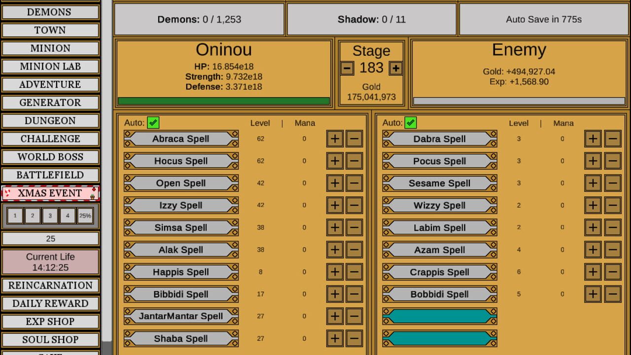 Screenshot for Wizard and Minion Idle