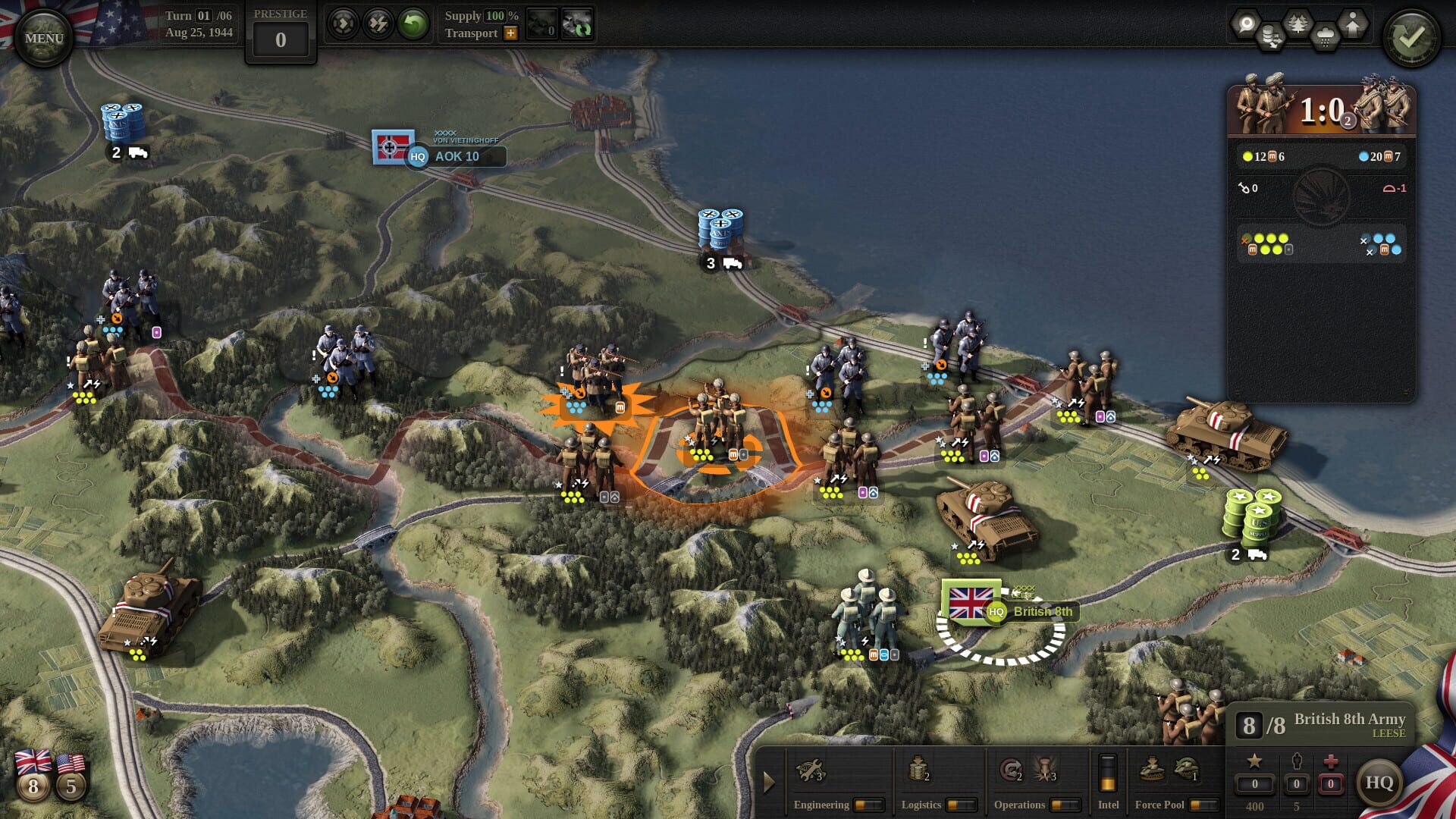 Screenshot for Unity of Command II