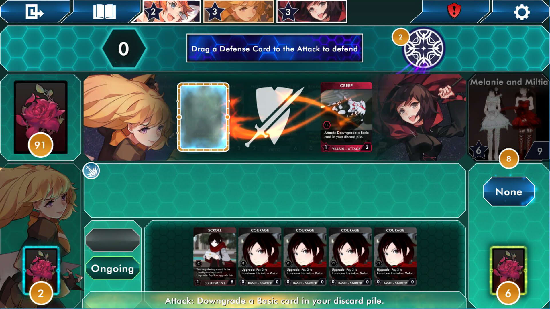 Screenshot for RWBY Deckbuilding Game