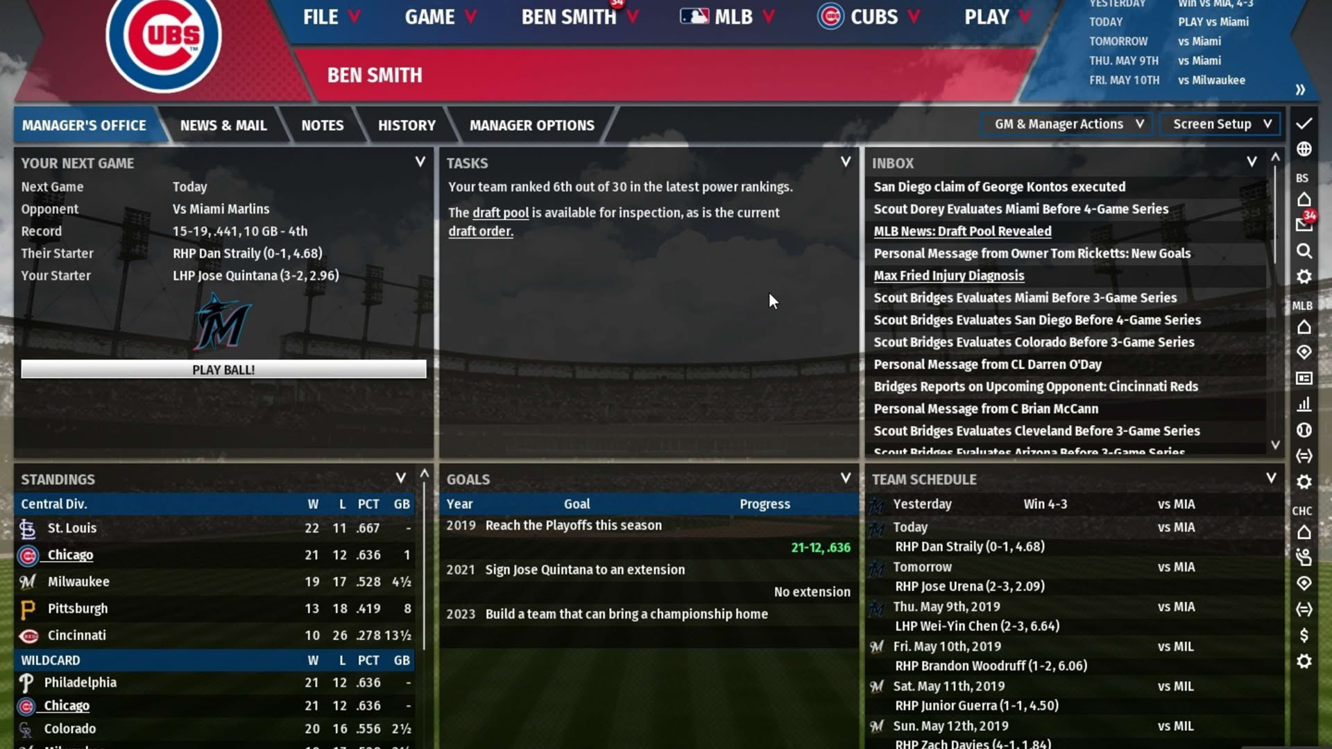Screenshot for Out of the Park Baseball 20