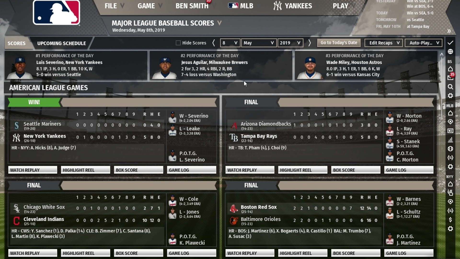 Screenshot for Out of the Park Baseball 20