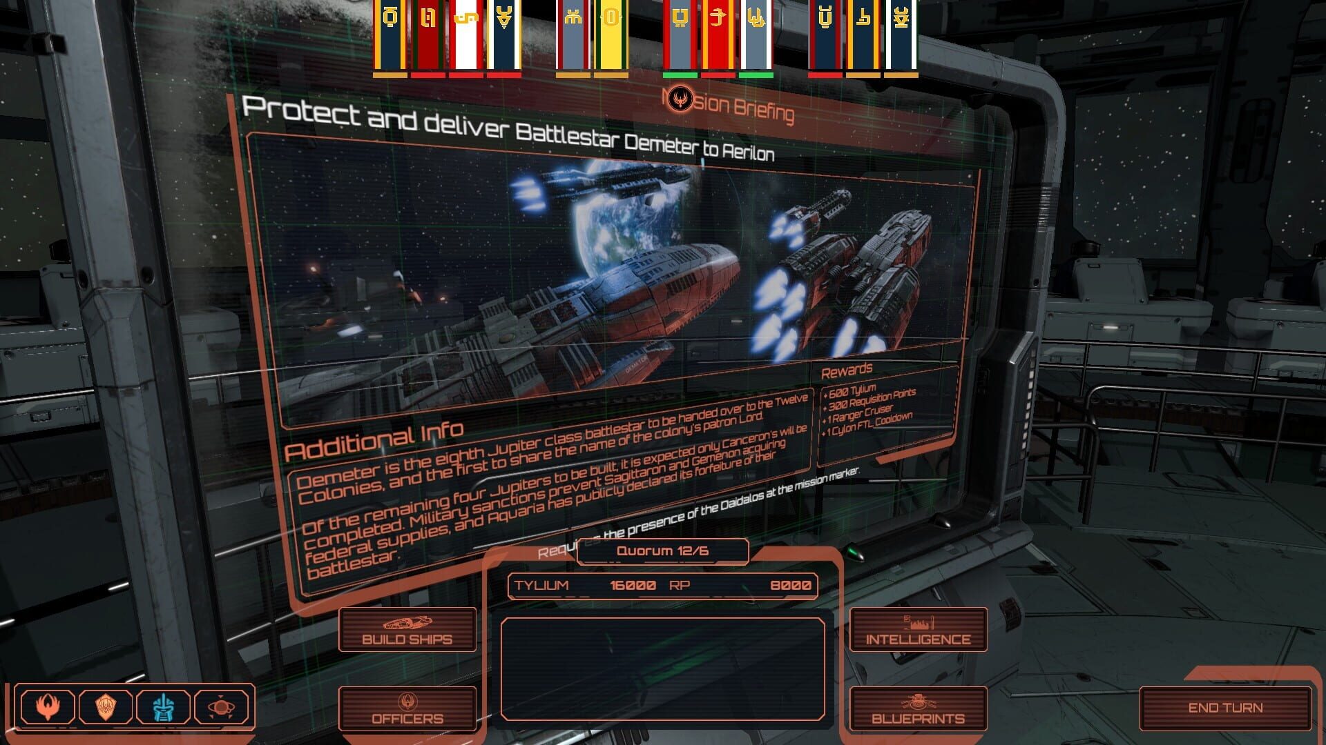 Screenshot for Battlestar Galactica Deadlock: Sin and Sacrifice