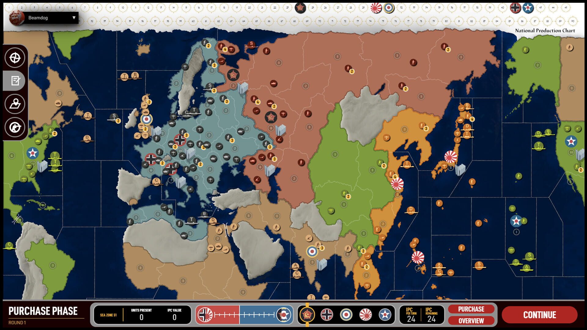 Screenshot for Axis & Allies 1942 Online