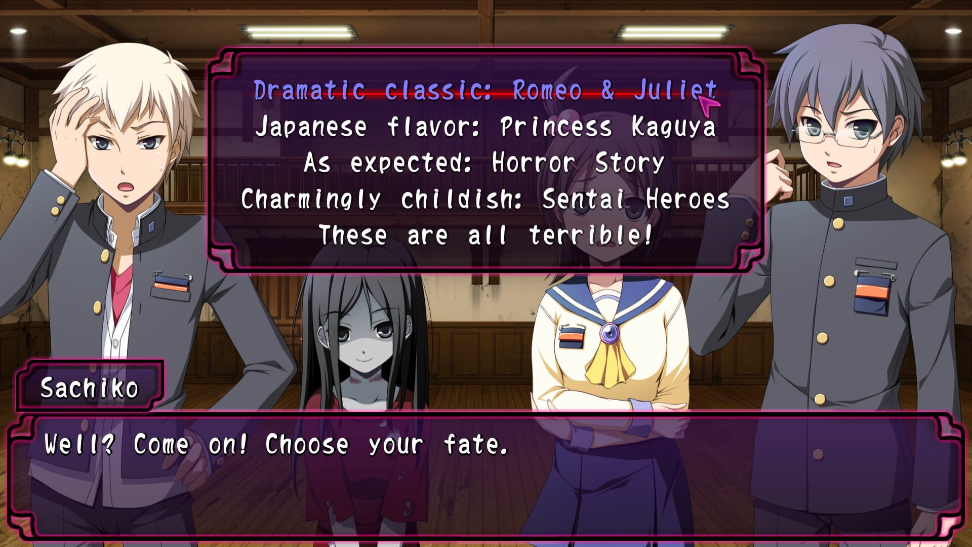 Screenshot for Corpse Party: Sweet Sachiko's Hysteric Birthday Bash