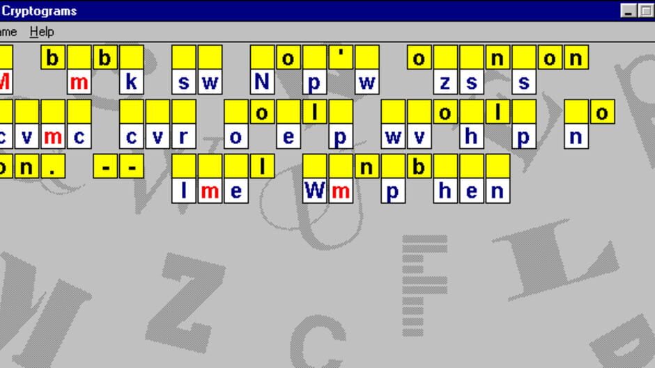 Screenshot for Cryptograms
