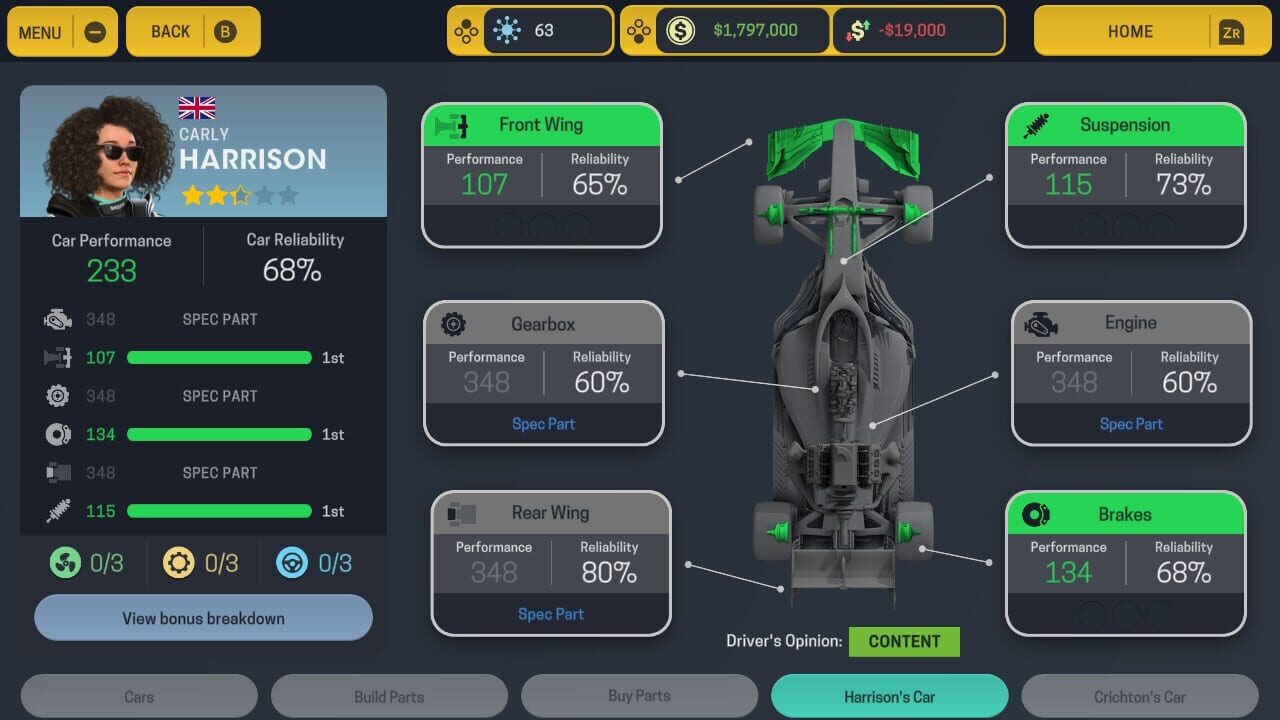 Screenshot for Motorsport Manager for Nintendo Switch