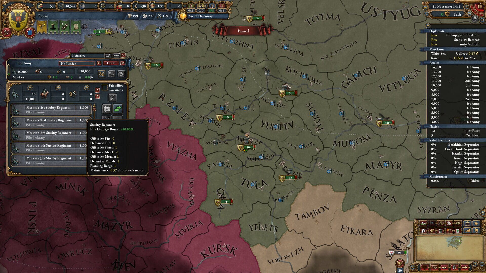 Screenshot for Europa Universalis IV: Third Rome