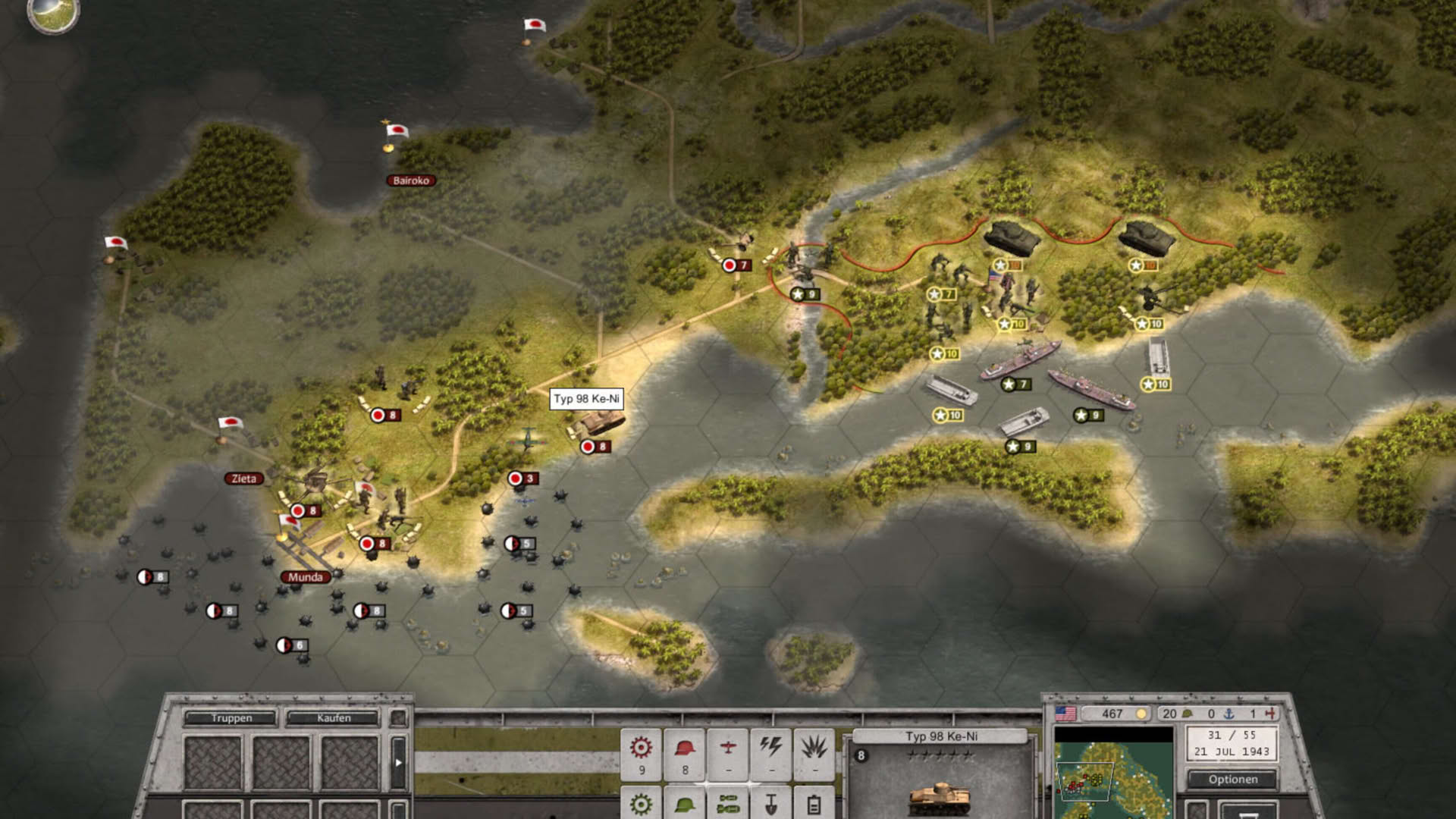 Screenshot for Order of Battle: Pacific