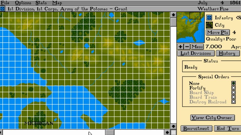 Screenshot for Edward Grabowski's: The Blue & The Gray