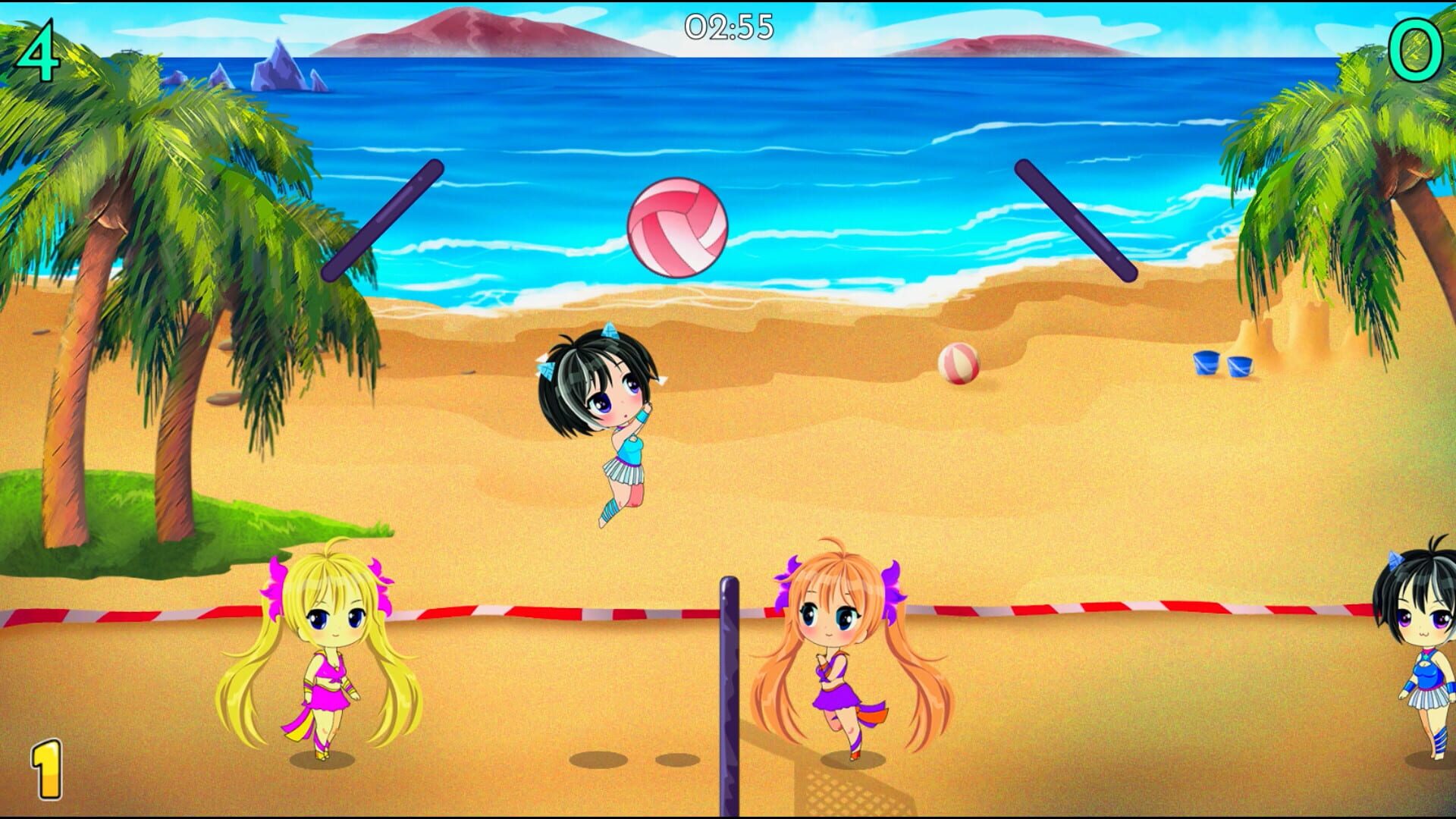 Screenshot for Chibi Volleyball